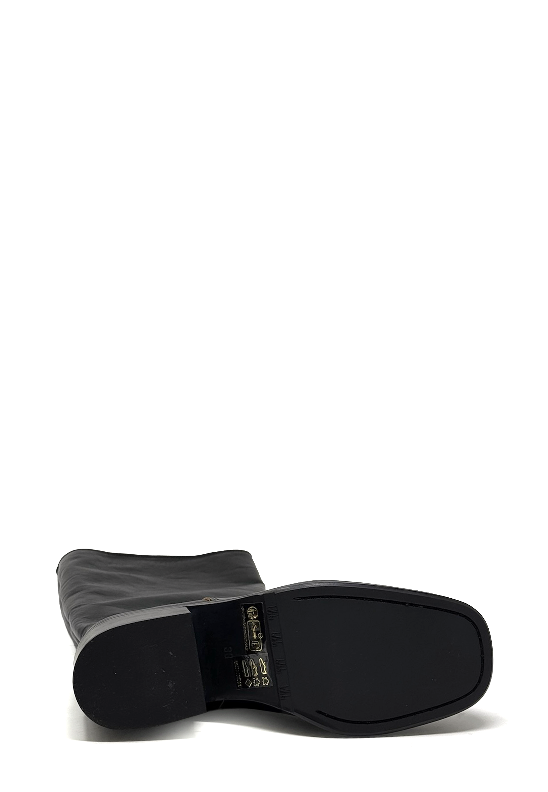 A8915 Heel Langschaft Boot | Black