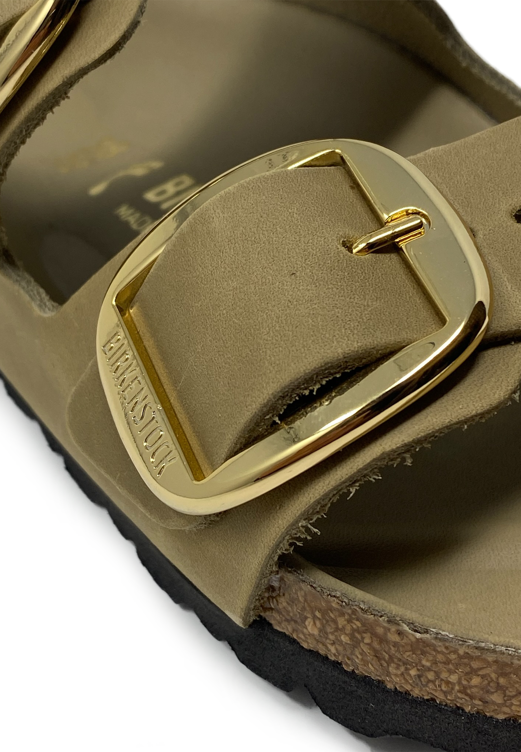 Arizona Big Buckle Pantolette | Tabacco Brown Oiled