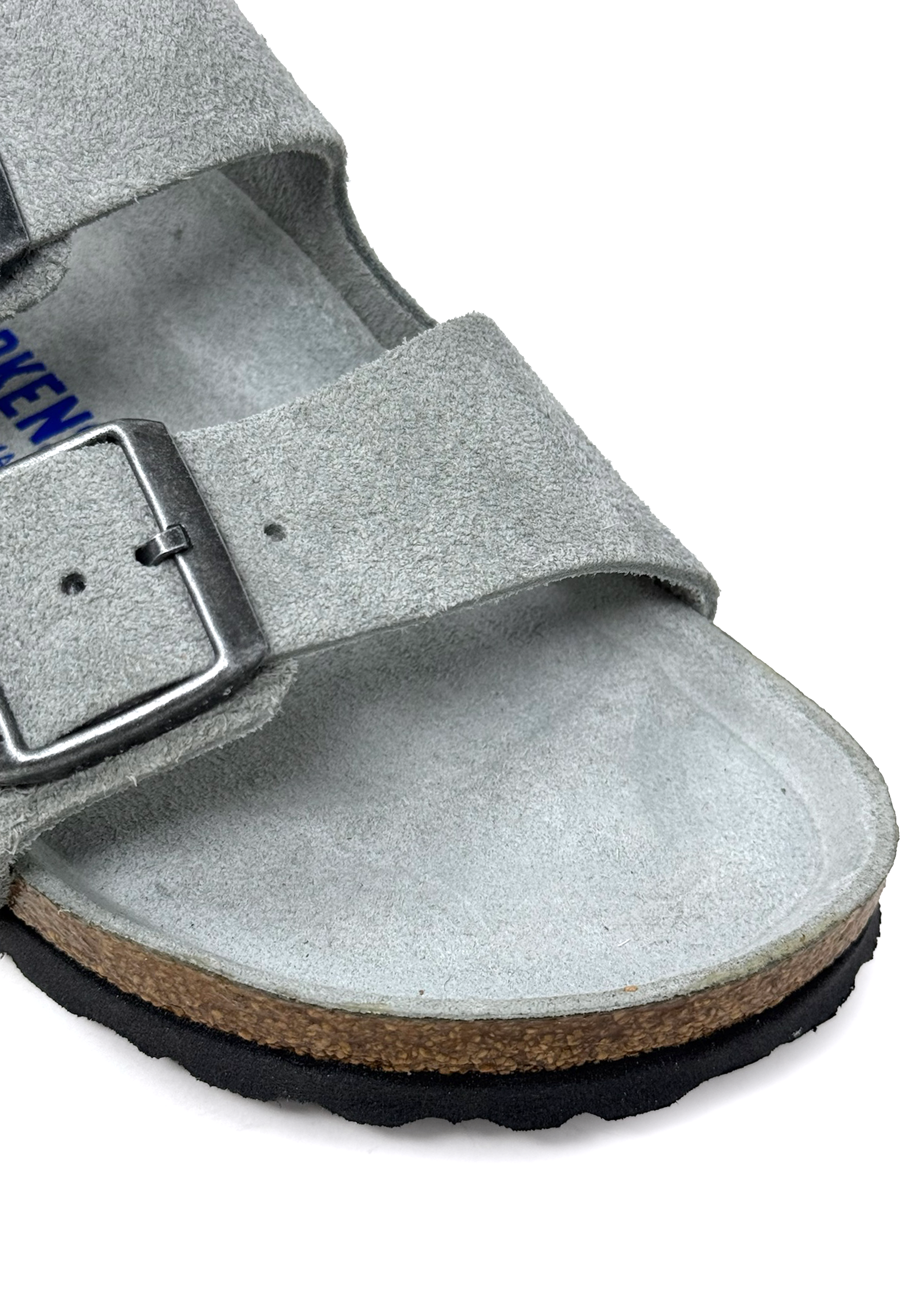 Arizona Soft Footbed Pantolette | Pure Sage Suede
