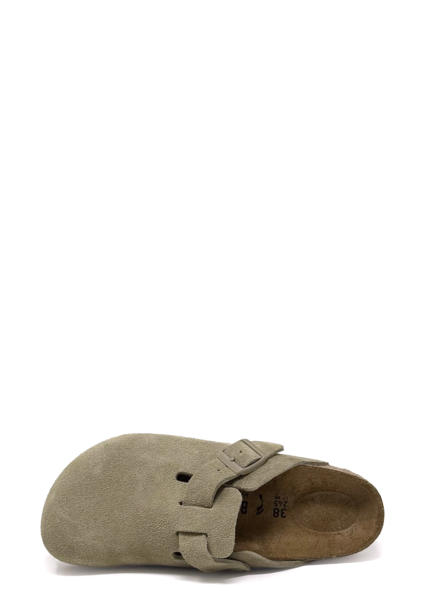 Boston Clog | Faded Khaki Suede
