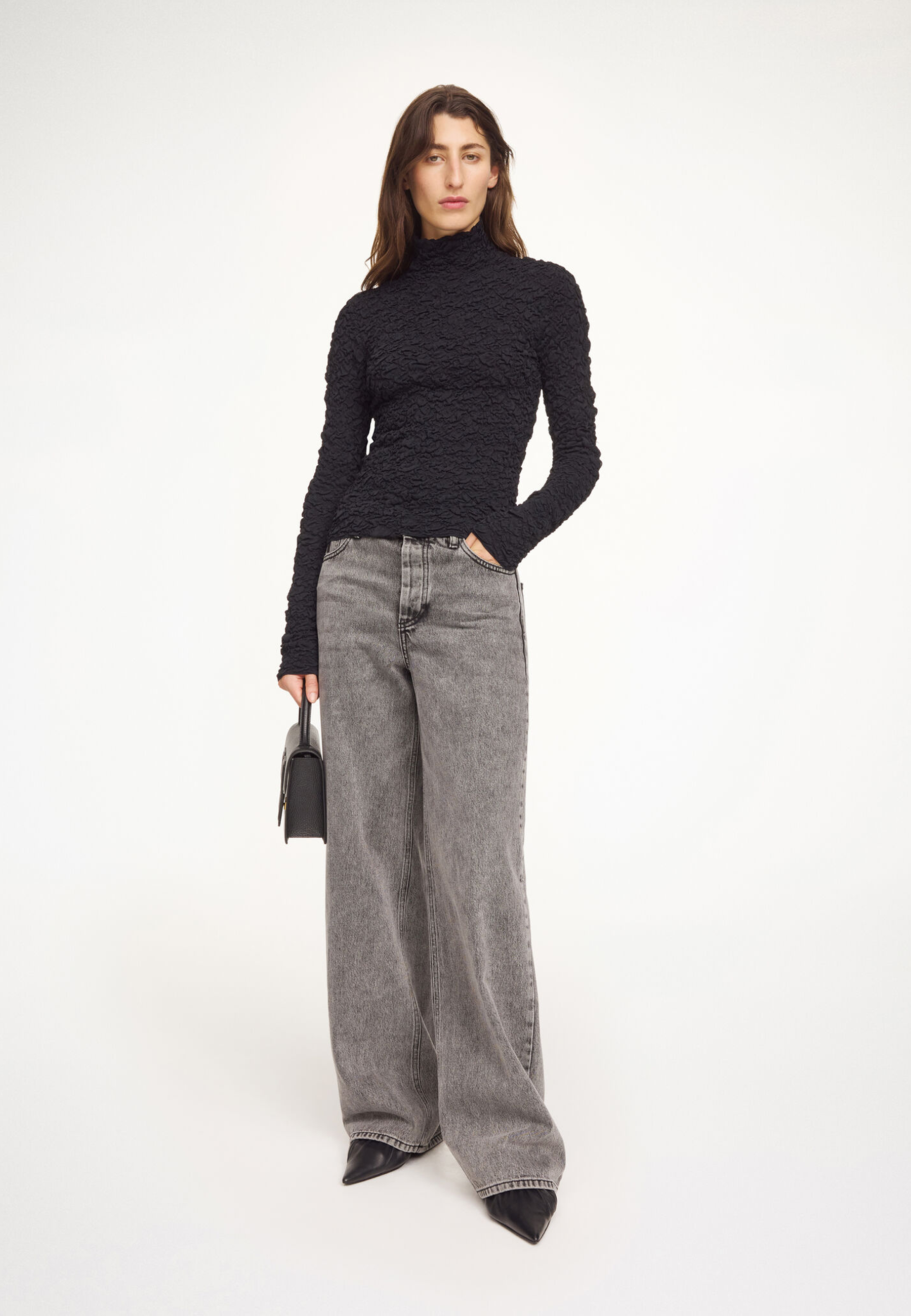 Aura Rollkragen Pullover | Black