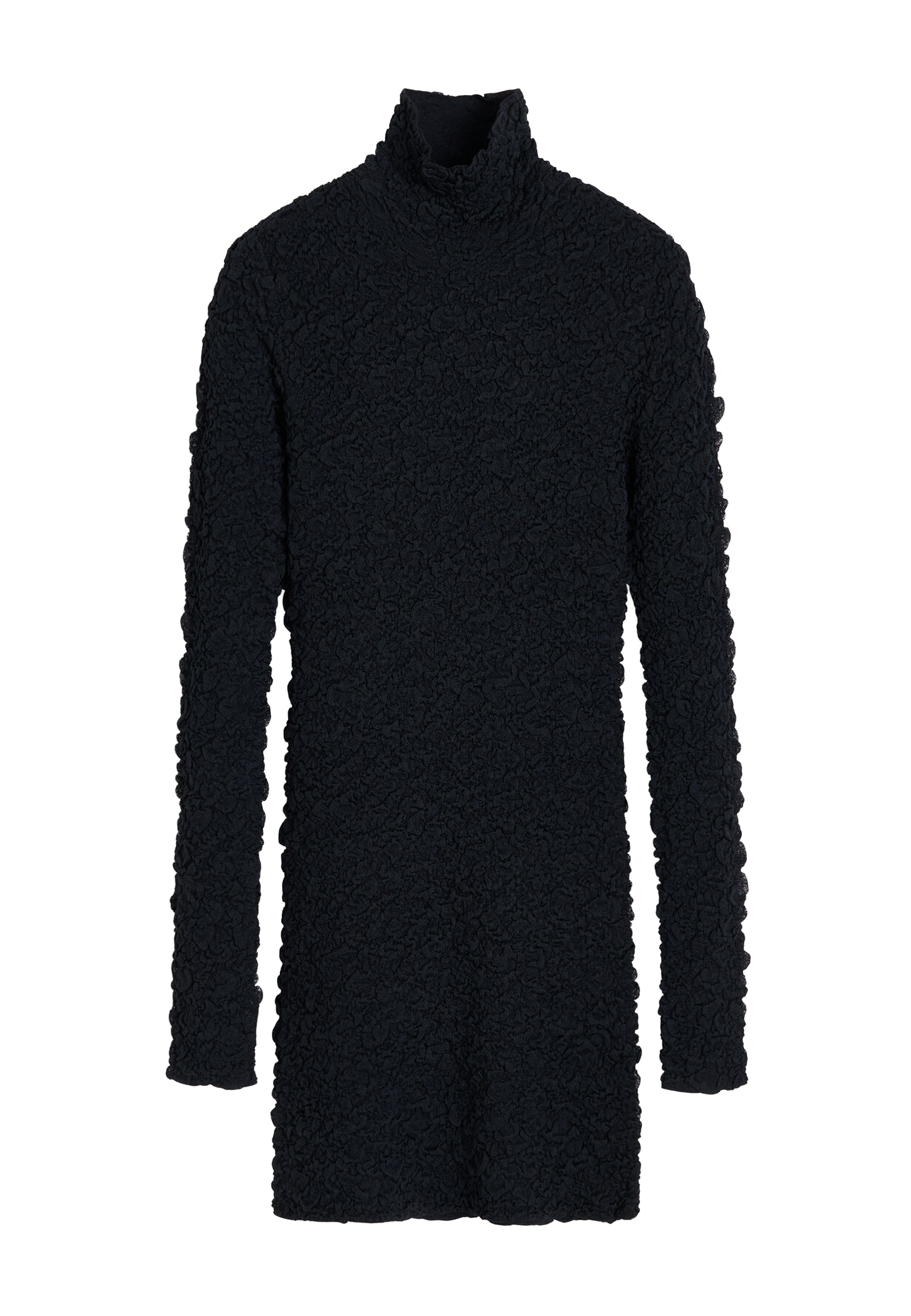 Aurora Rollkragen Strickkleid | Black