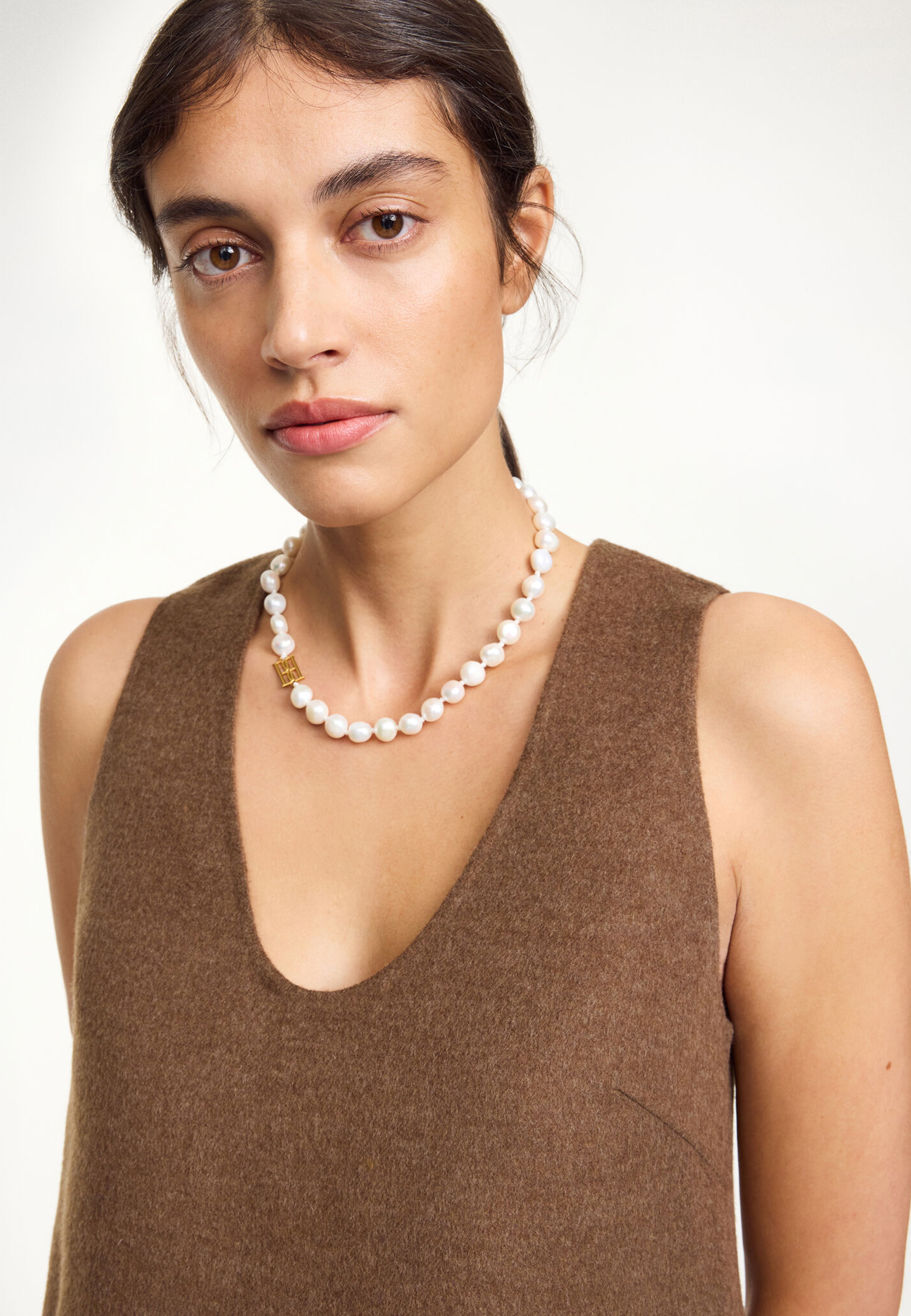 Herle Perlenkette | Soft White