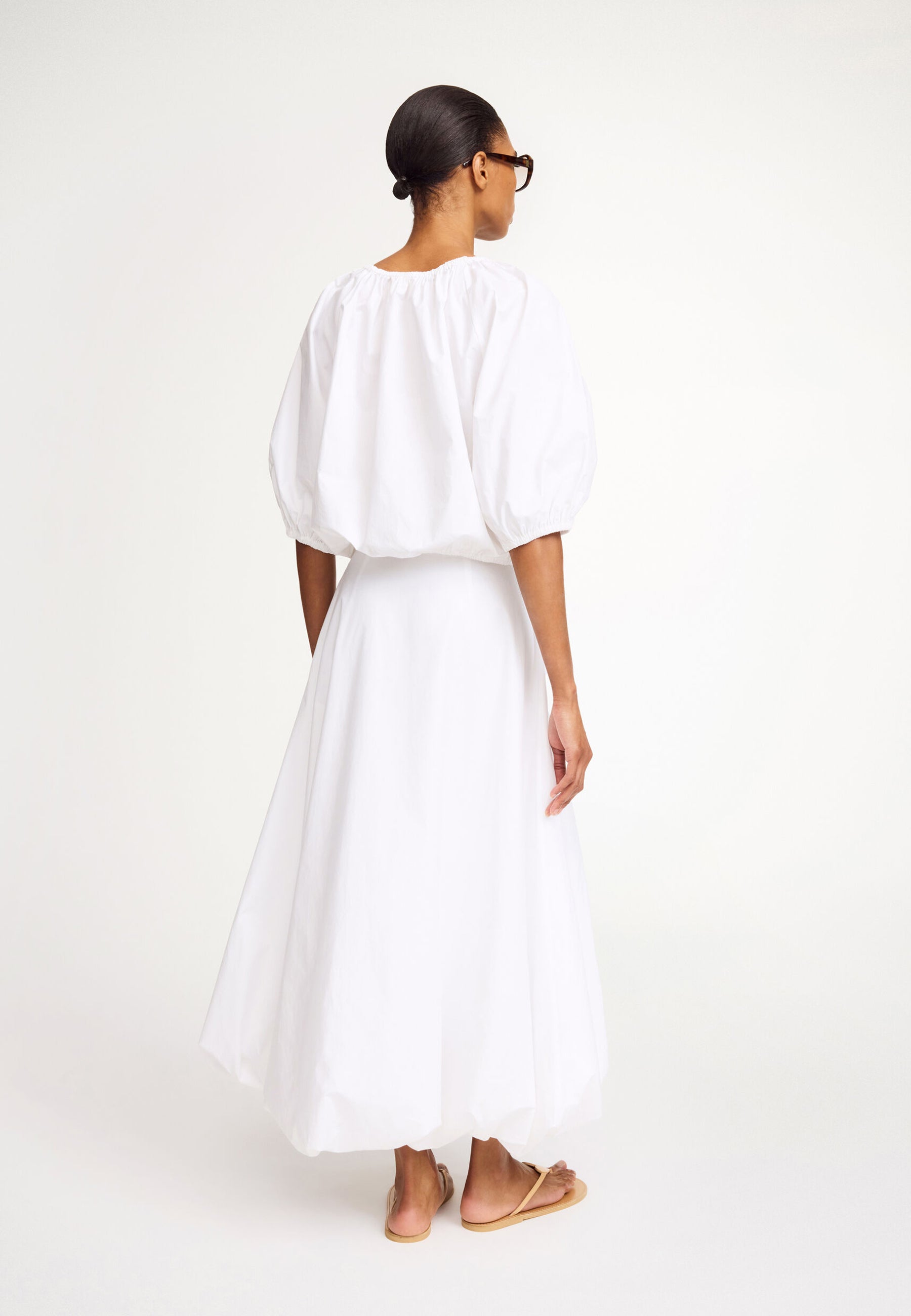 Lelow Voluminous Blouse | Pure White