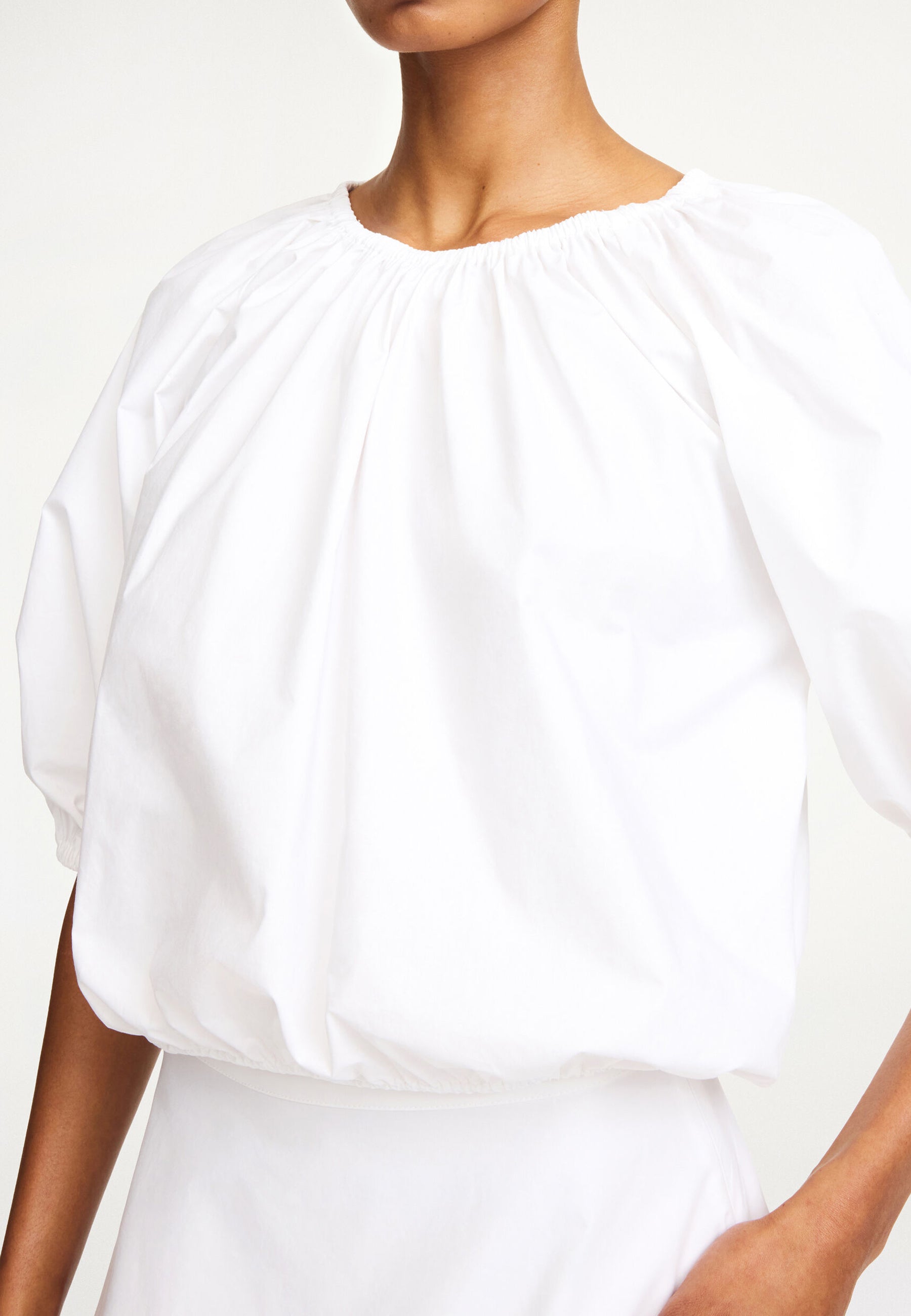 Lelow Voluminous Blouse | Pure White