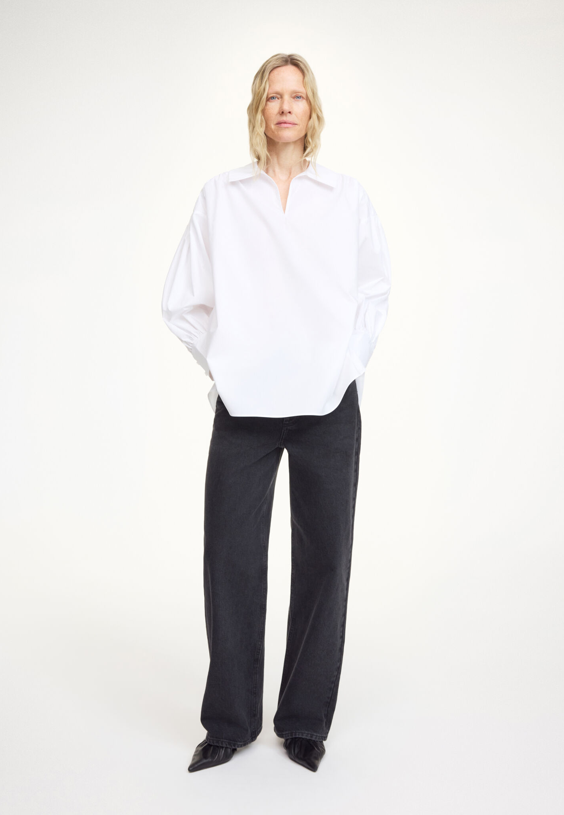 Leonora Bluse | Pure White