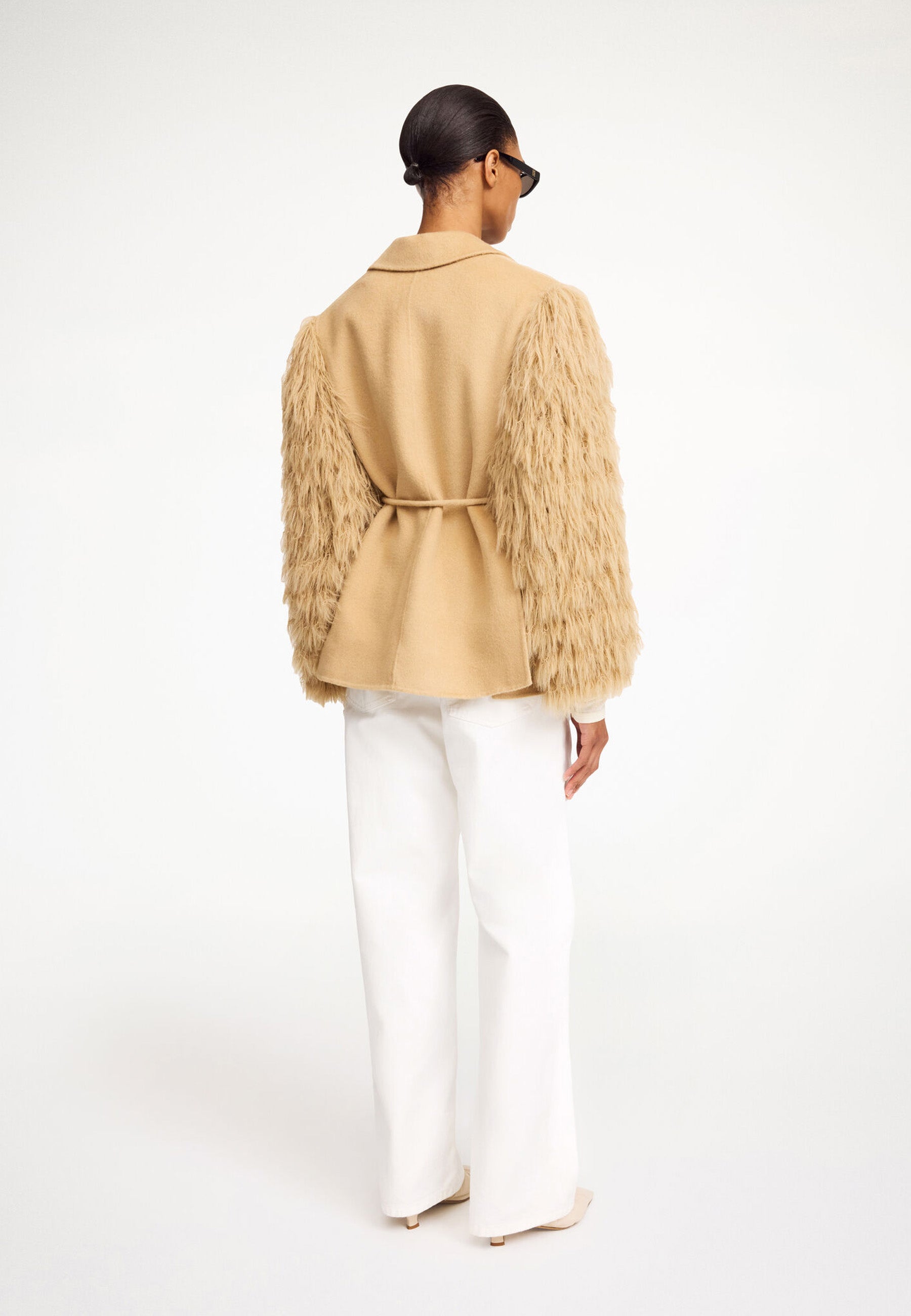 Manteau Fransenjacke | Dark Sand