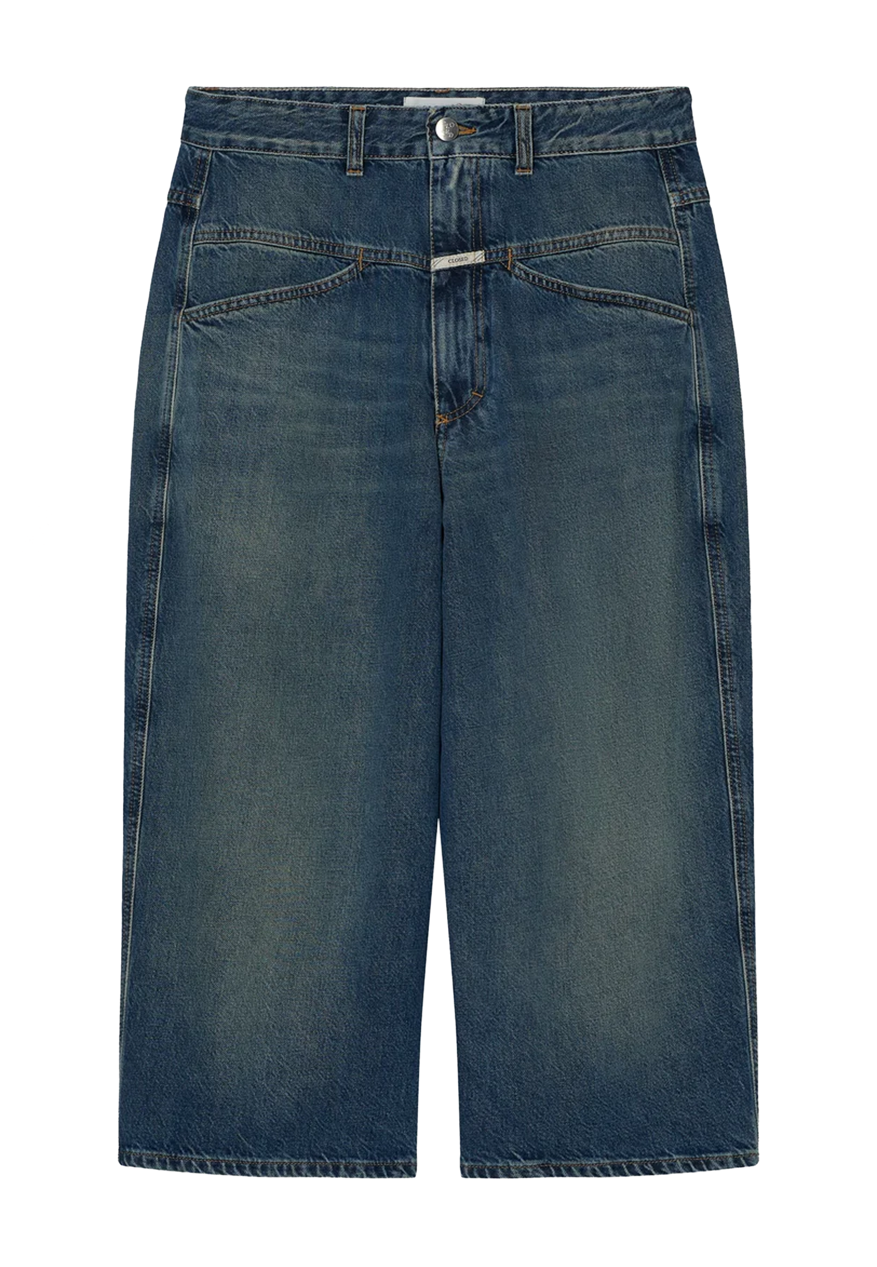 C92999 Baggy Bermuda Jeans | Dark Blue