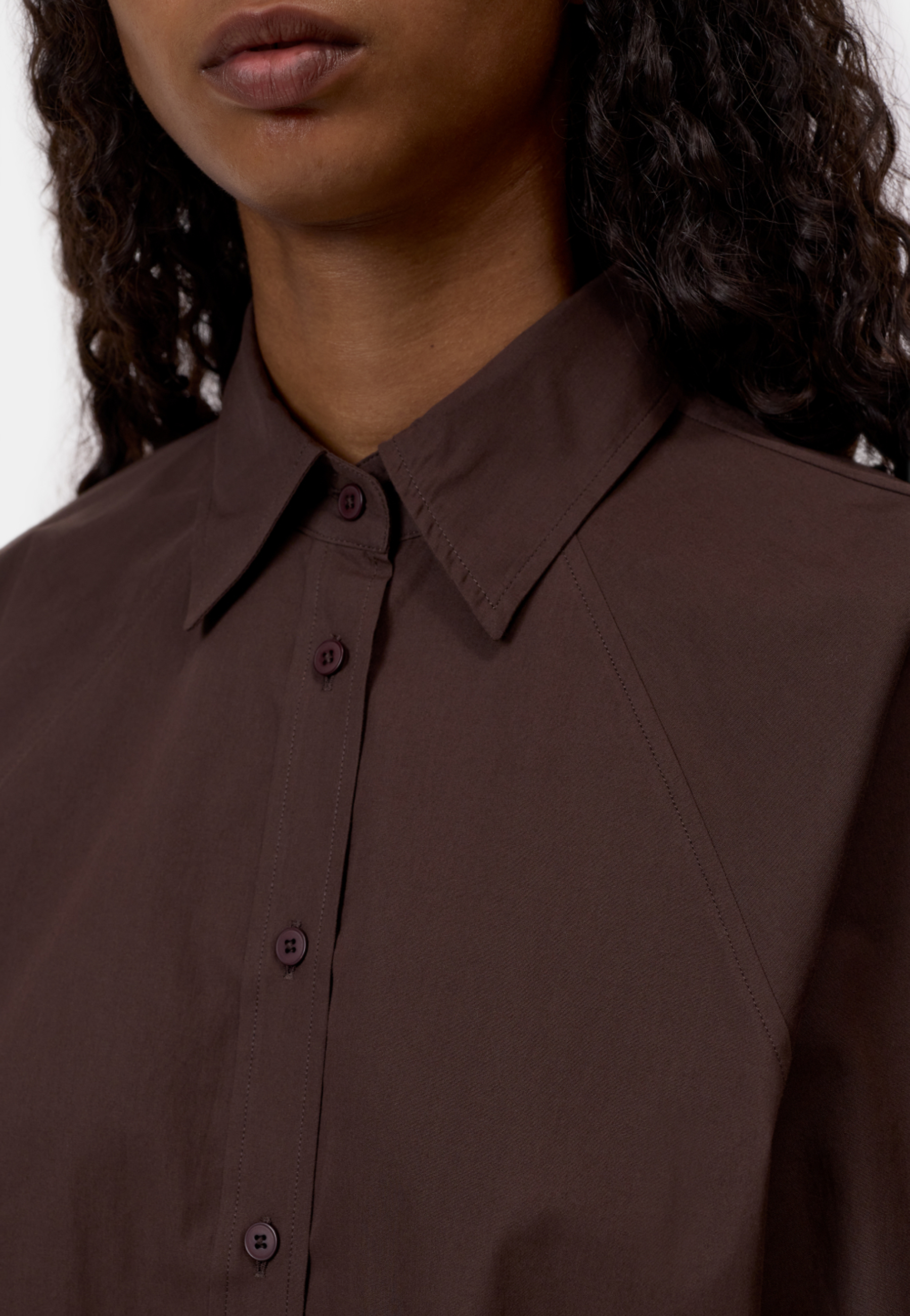 C94126 Bluse | Mahagony Brown