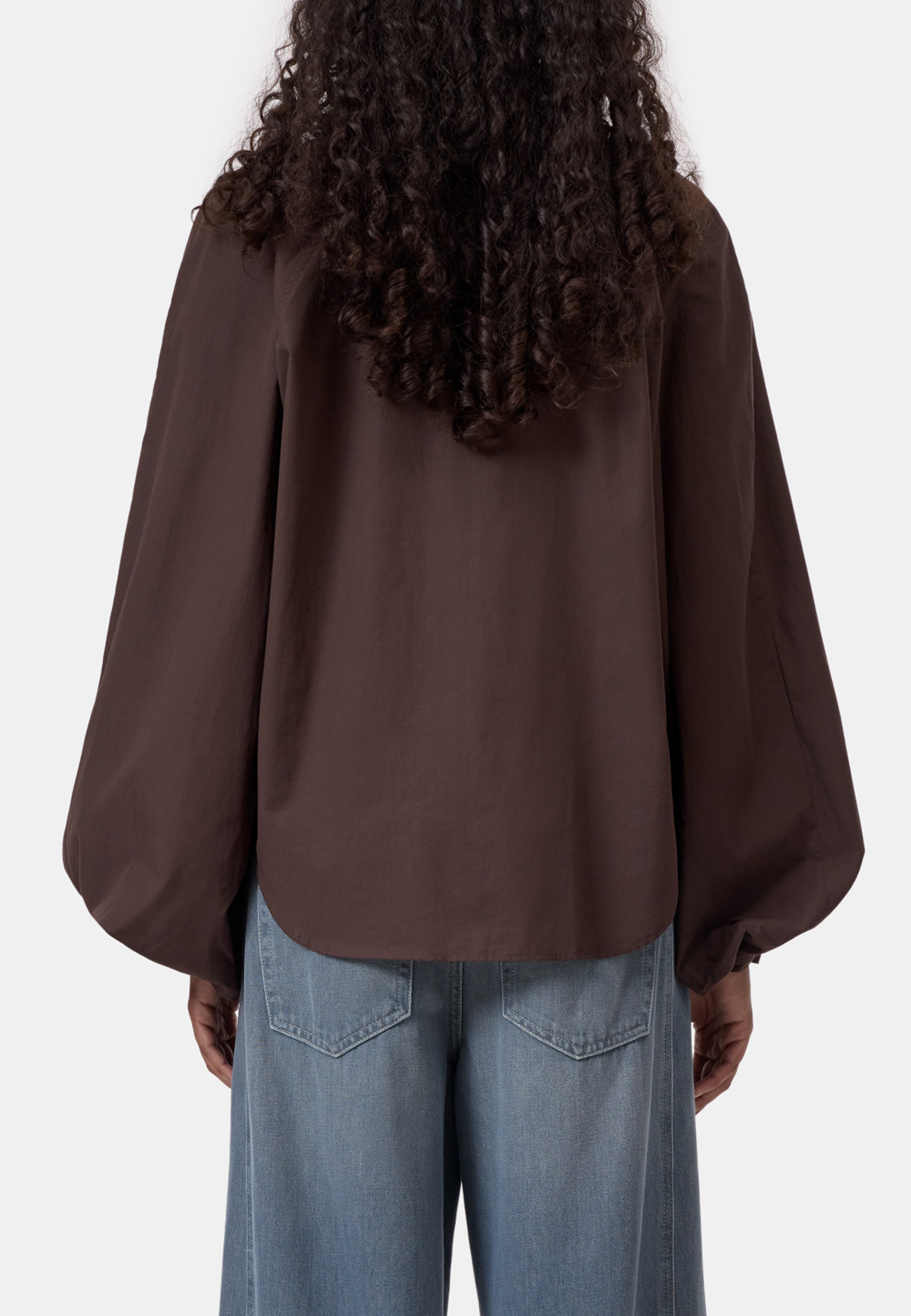 C94126 Bluse | Mahagony Brown