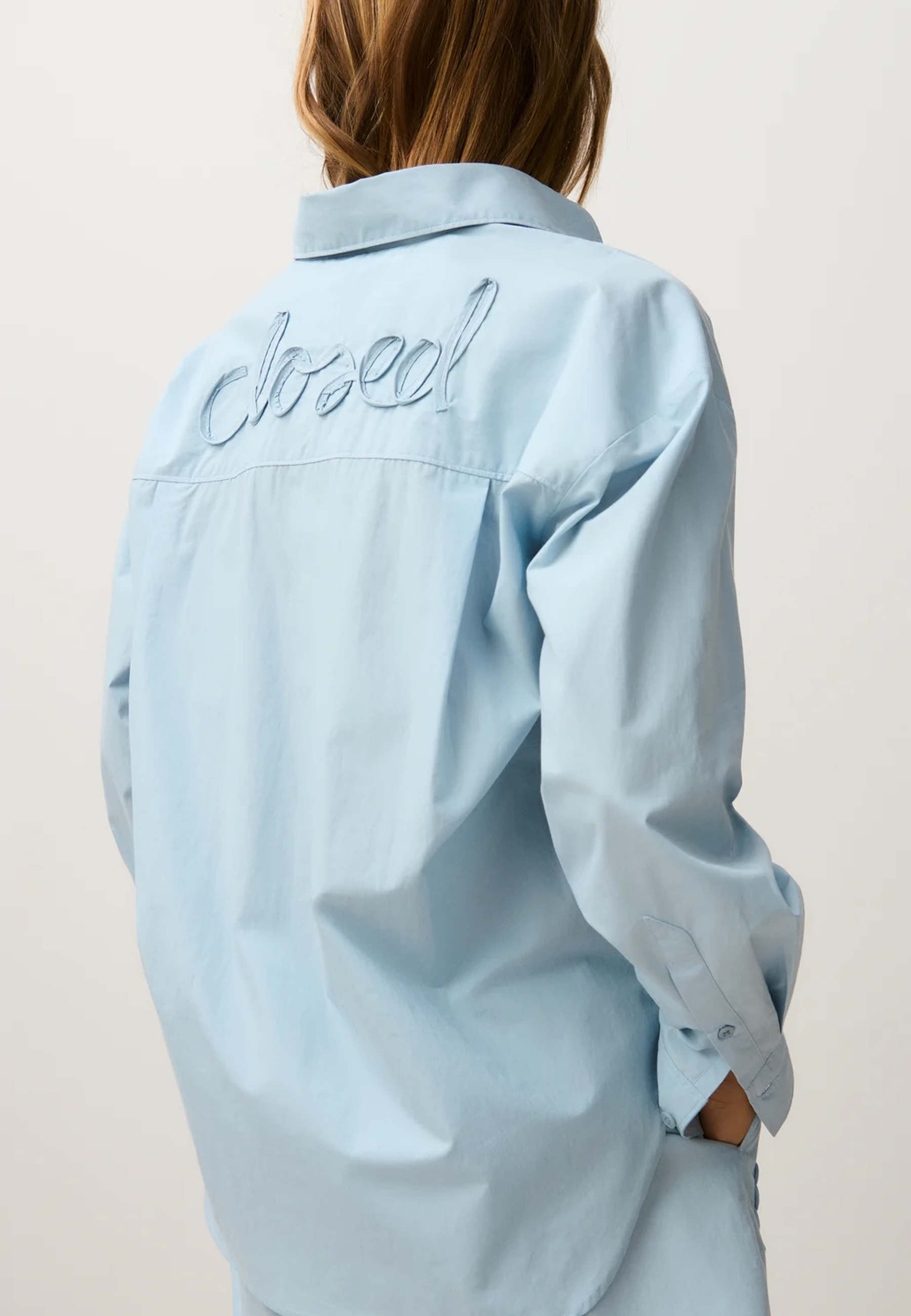 C94240 Oversized Bluse | Dove Blue