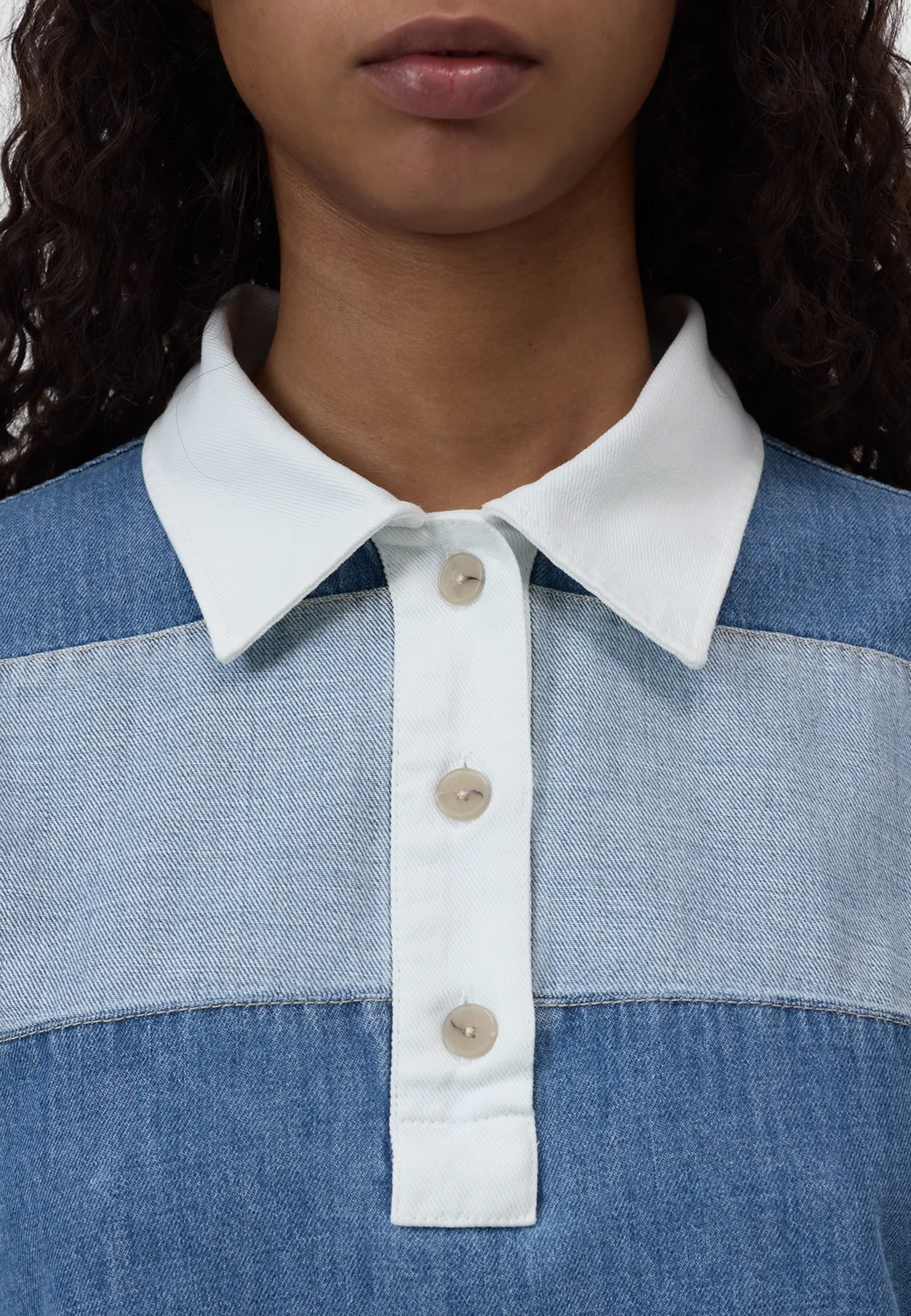 C94350 Striped Rugby Poloshirt | Light Blue