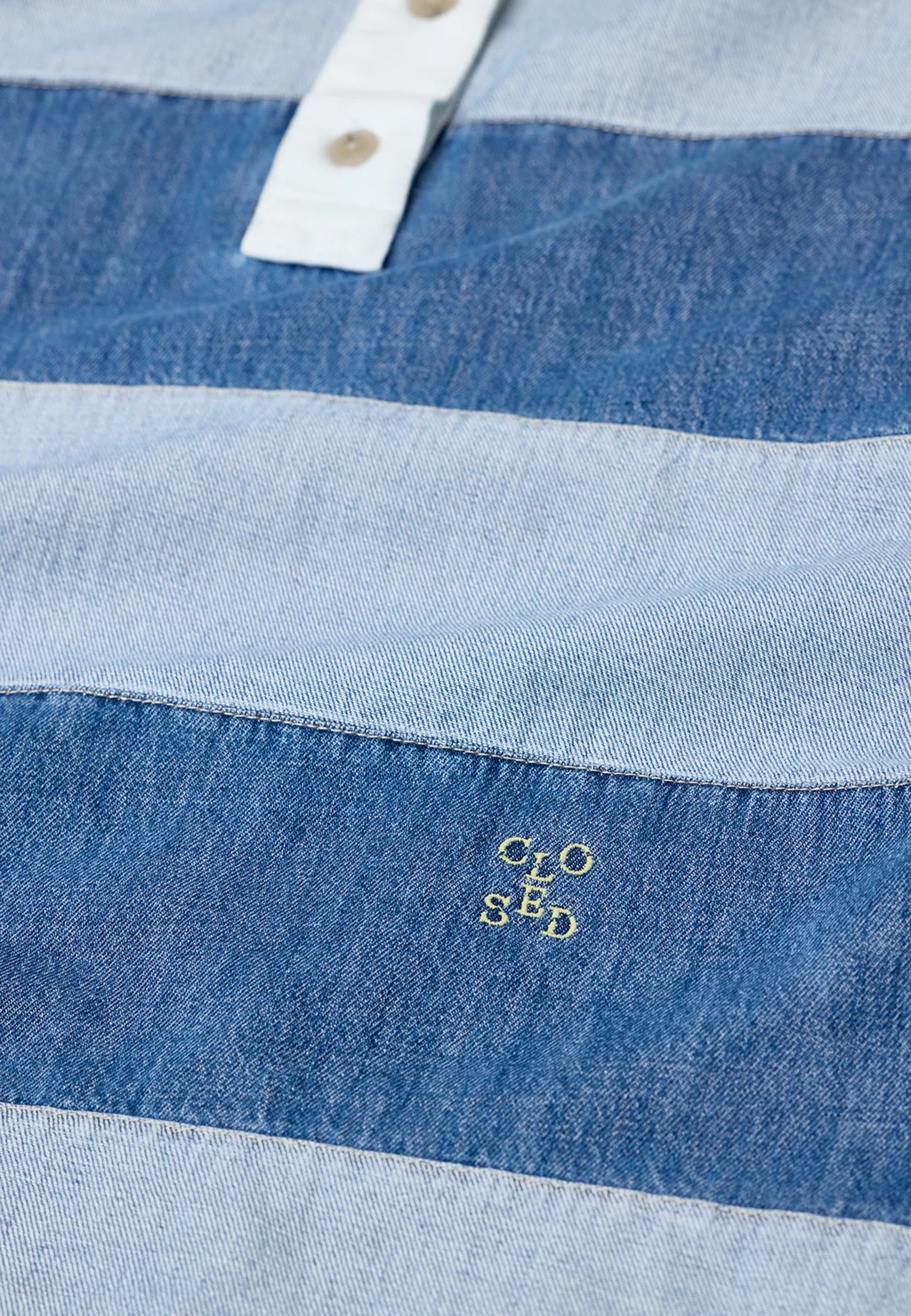 C94350 Striped Rugby Poloshirt | Light Blue