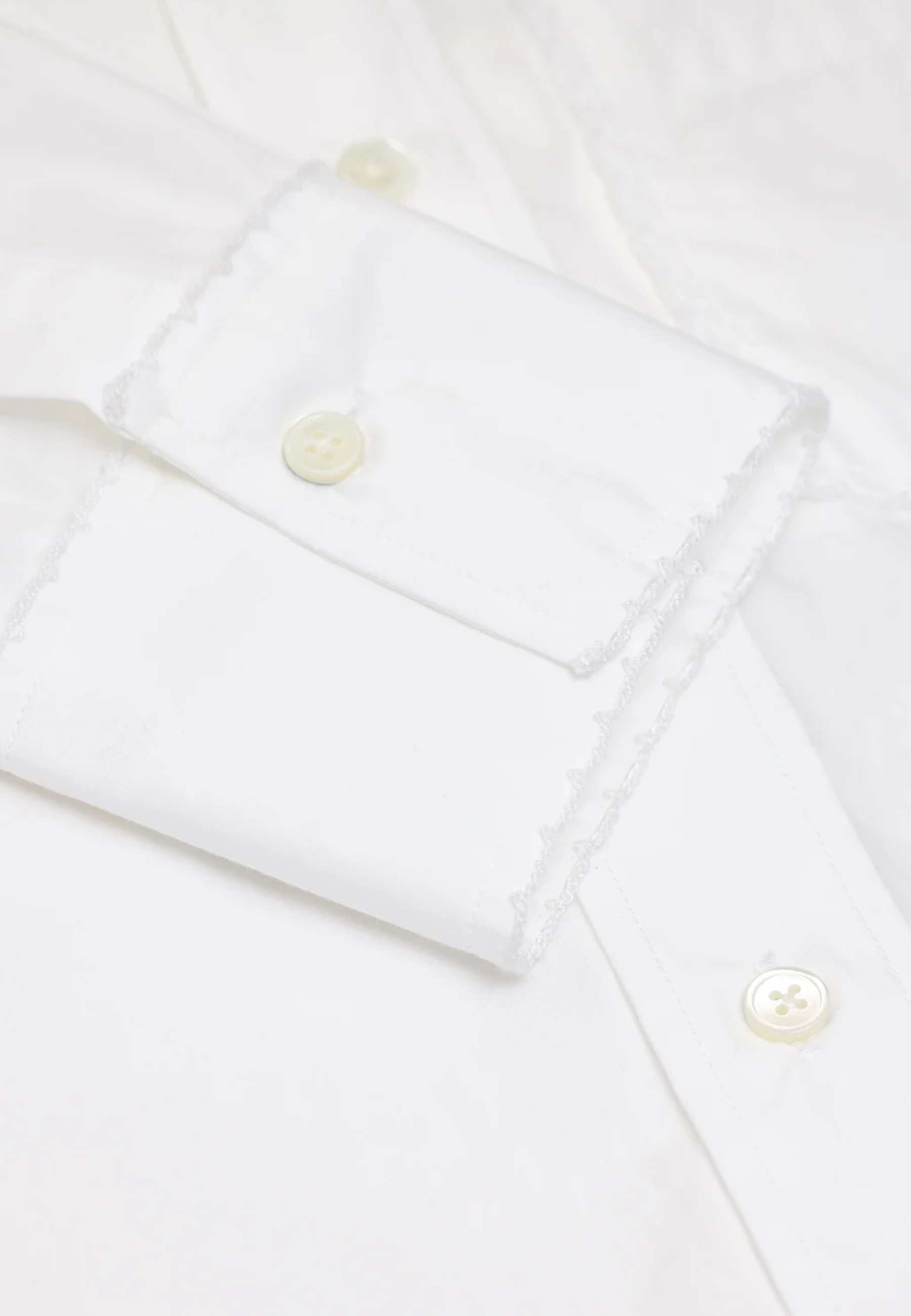 C94504 Bluse med blondedetaljer | Hvid