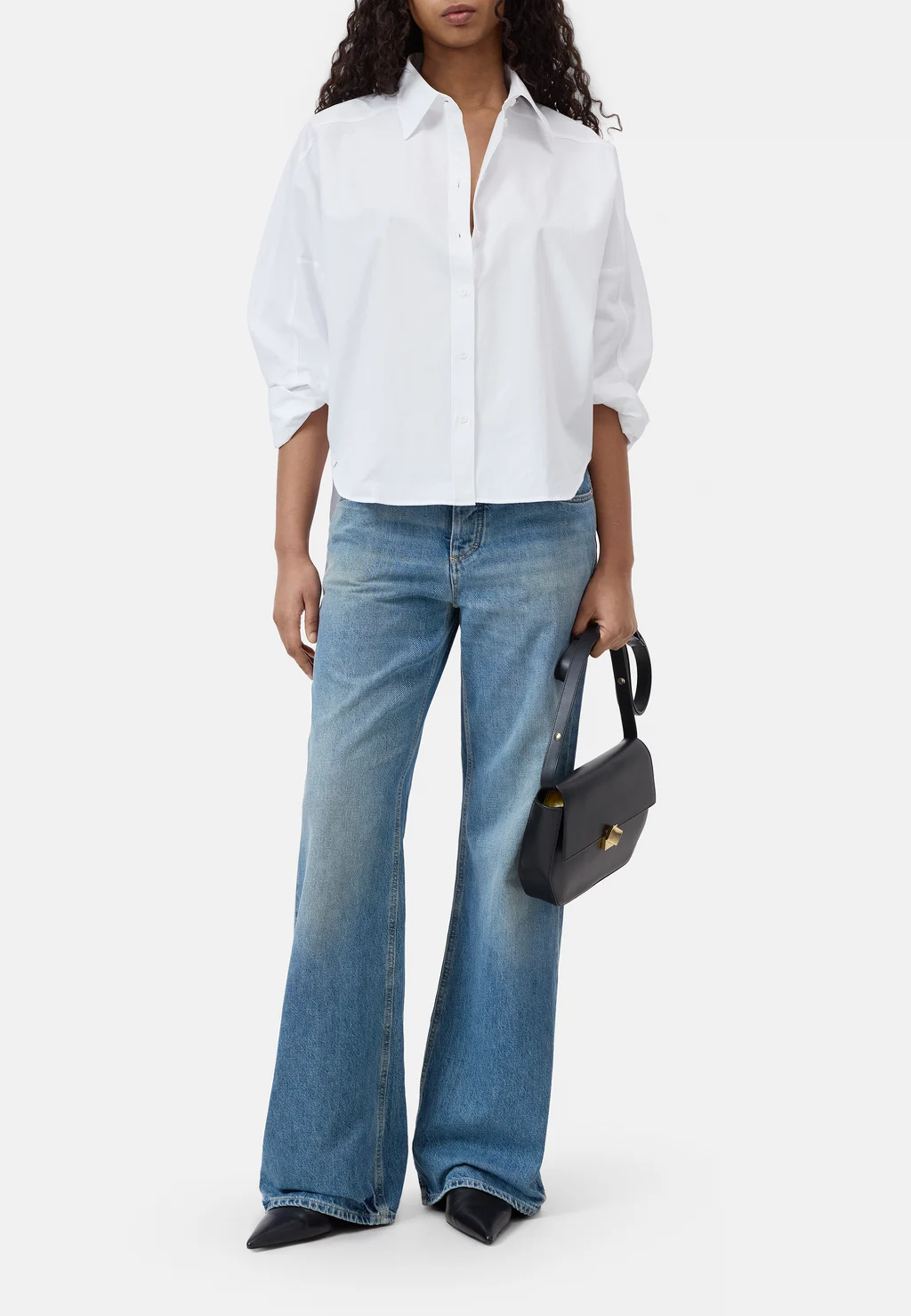 C94564 Gathered Blouse | White