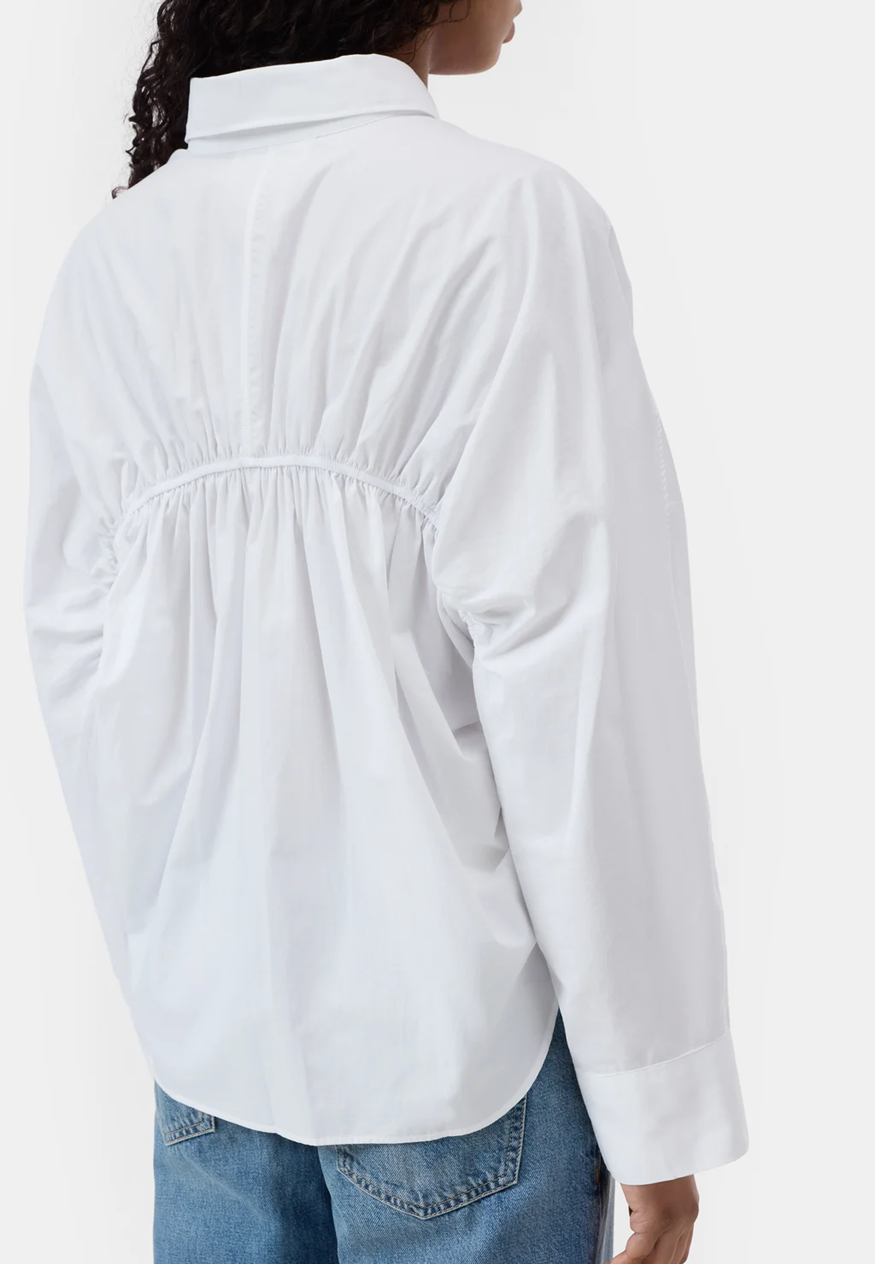 C94564 Gathered Blouse | White