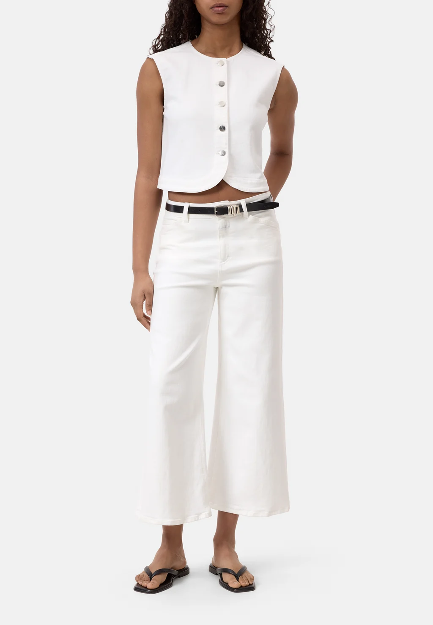 C94770 Jeansweste | White