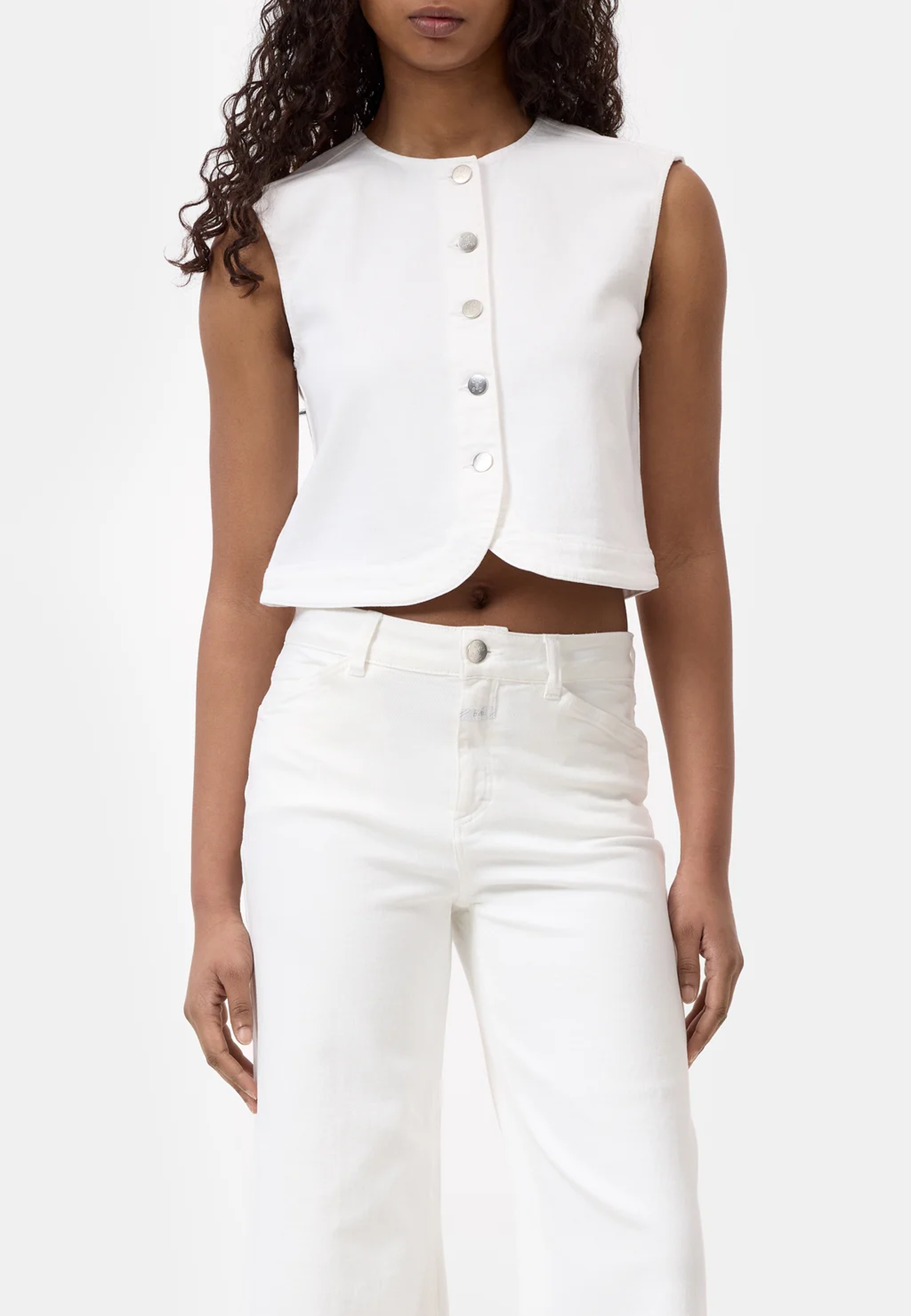 C94770 Denim vest | White