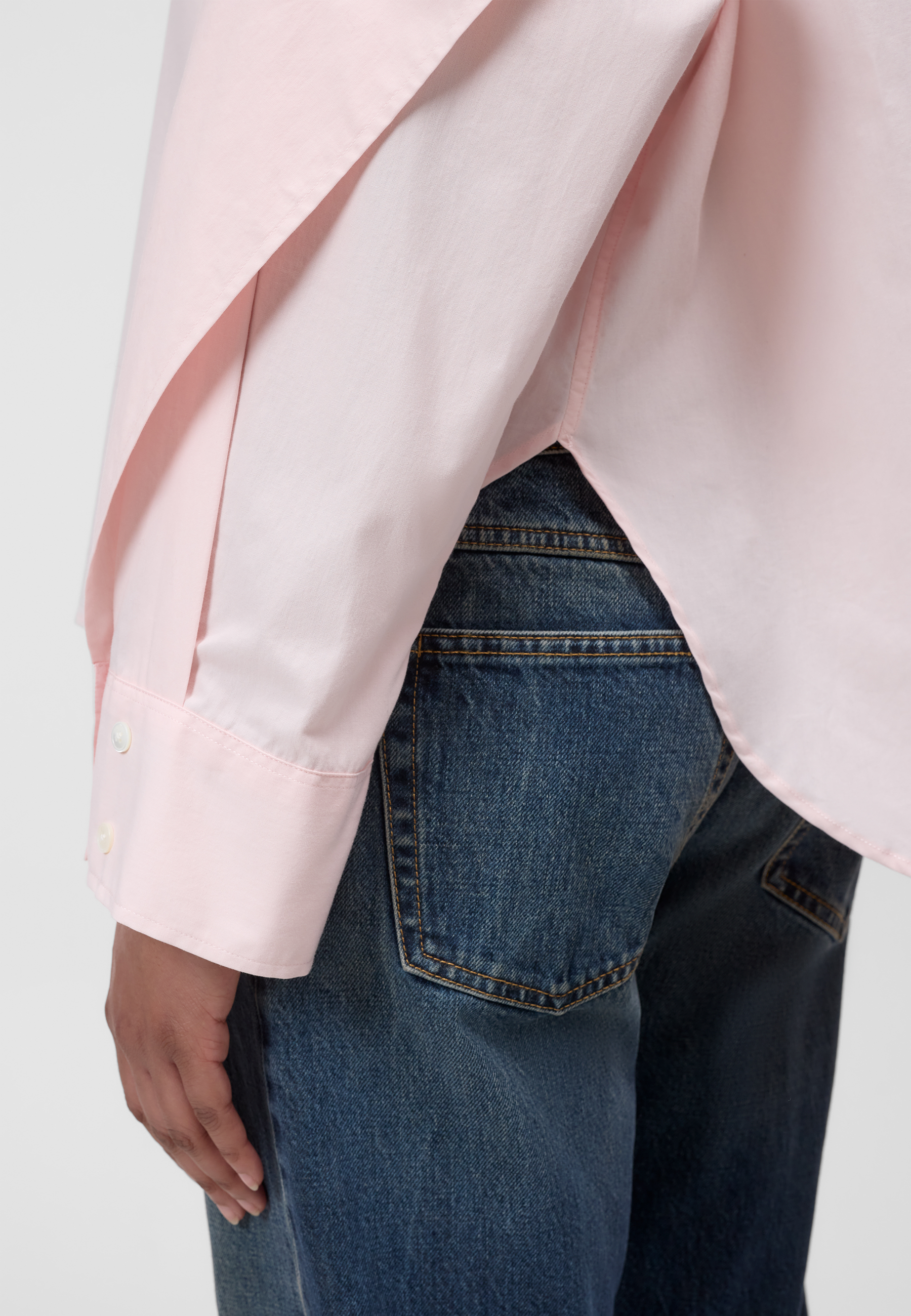 C94900 Overlay Detail Bluse | Rosewater Pink