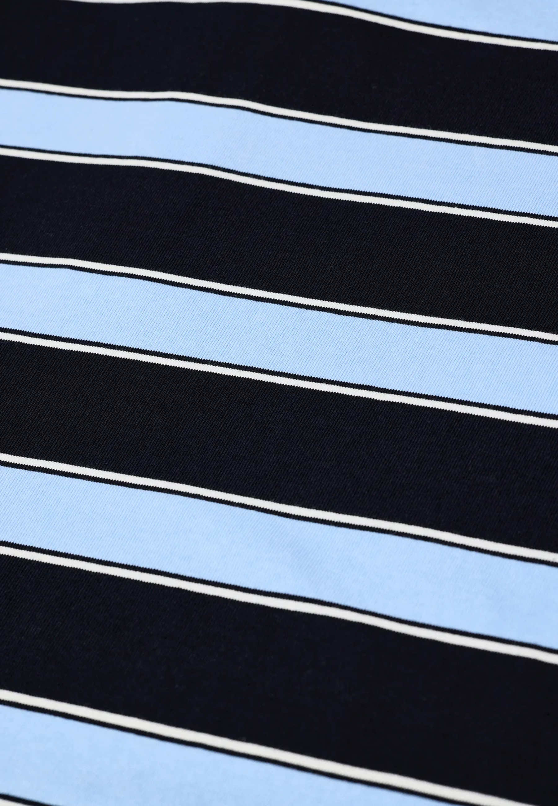 C95178 Striped Rugby Polo Shirt | Sky Blue