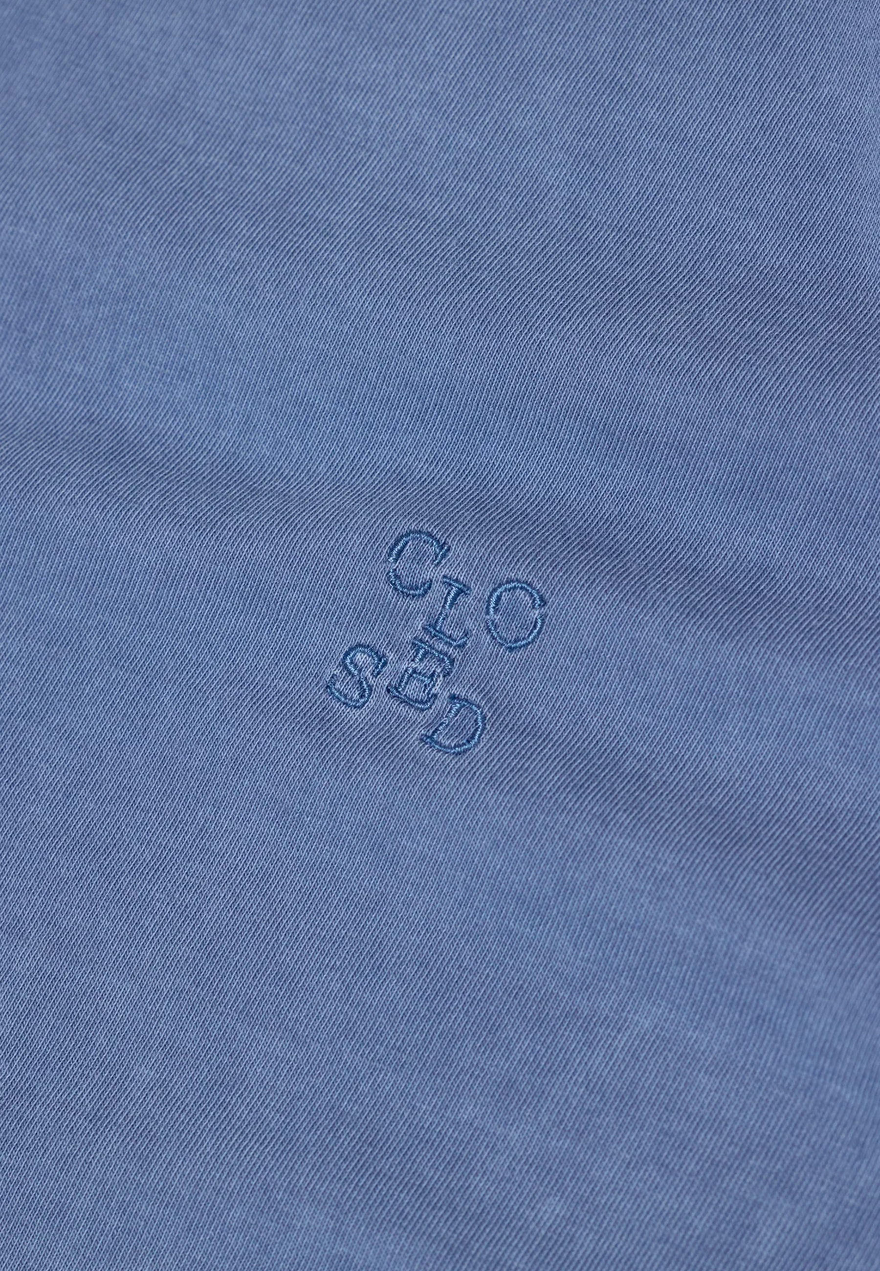 C95561 Slit T-Shirt | Stone Blue