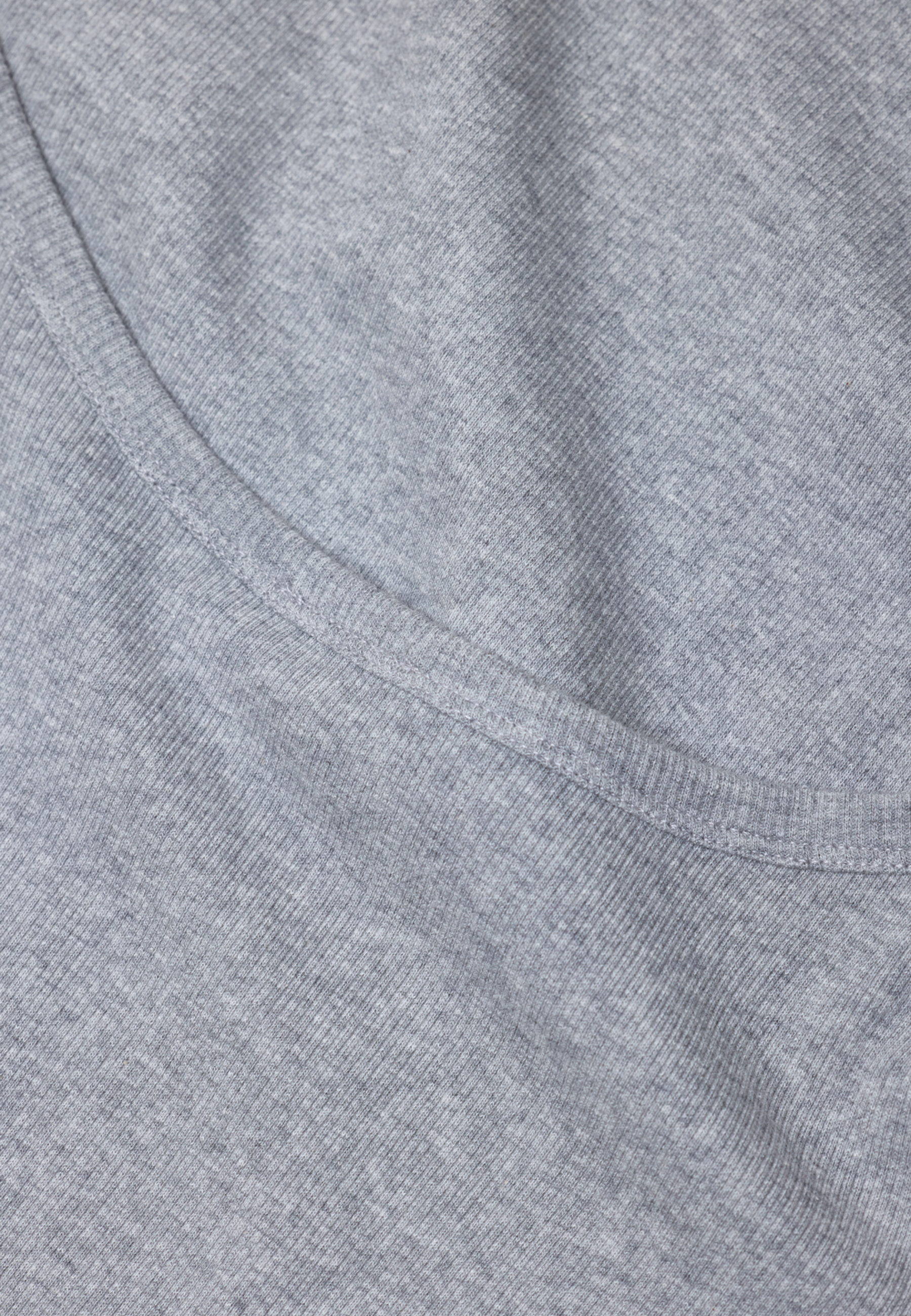 C95748 Deep Back Longsleeve | Light Grey Melange