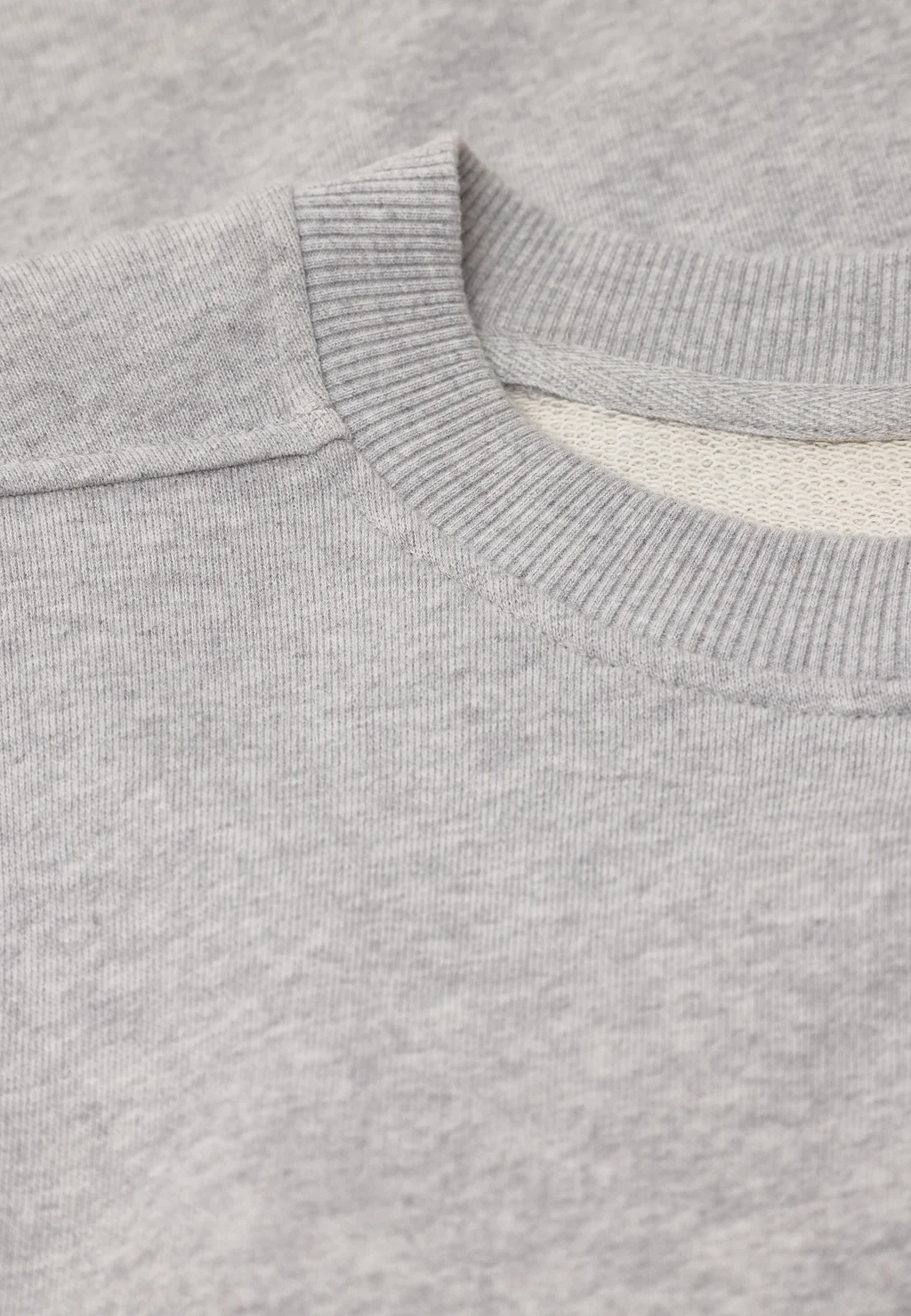 C95761 Gathered Sweatshirt | Light Gray Melange