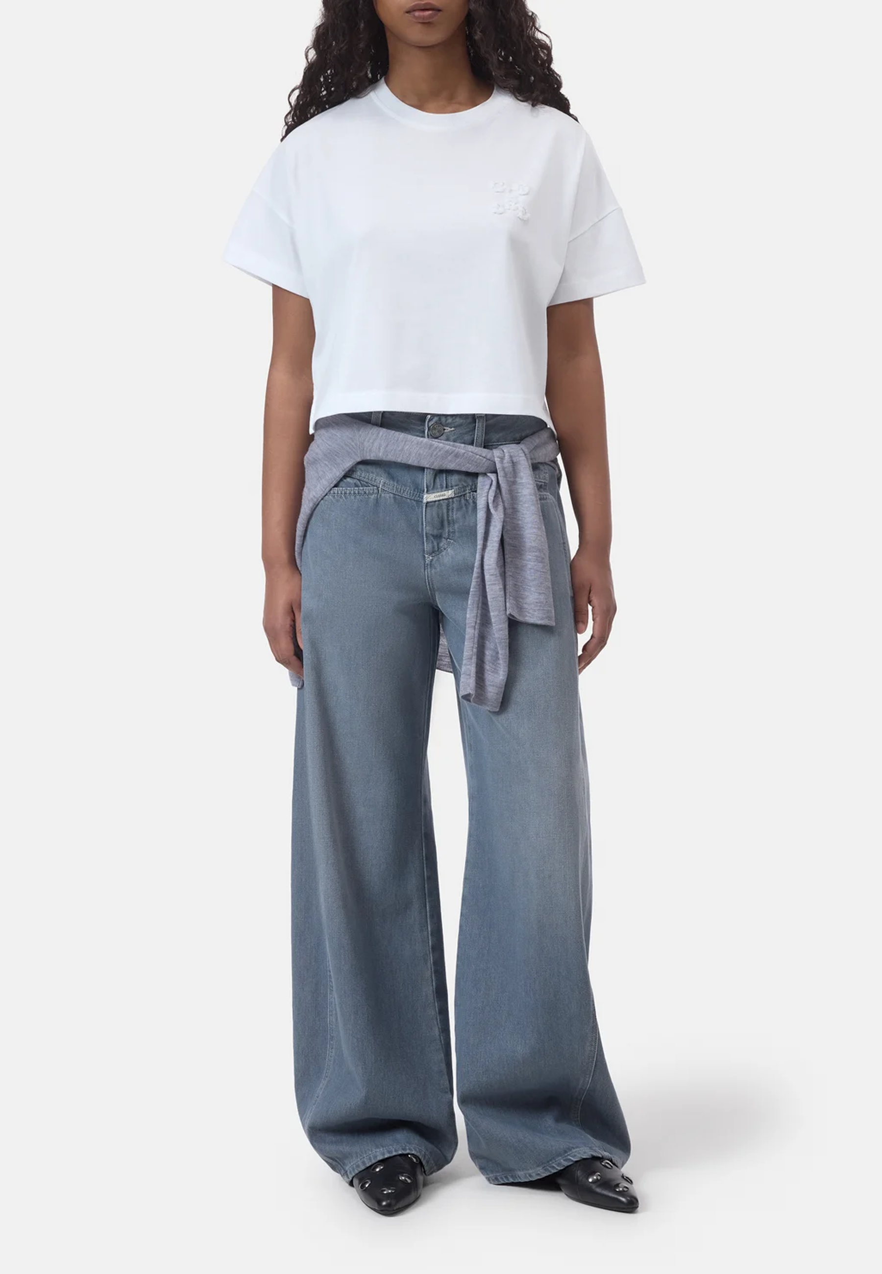 C95965 Cropped T-Shirt | White