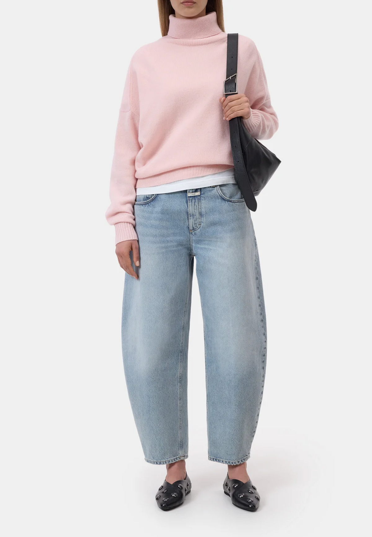 C96067 Rollkragen Pullover | Rosewater Pink