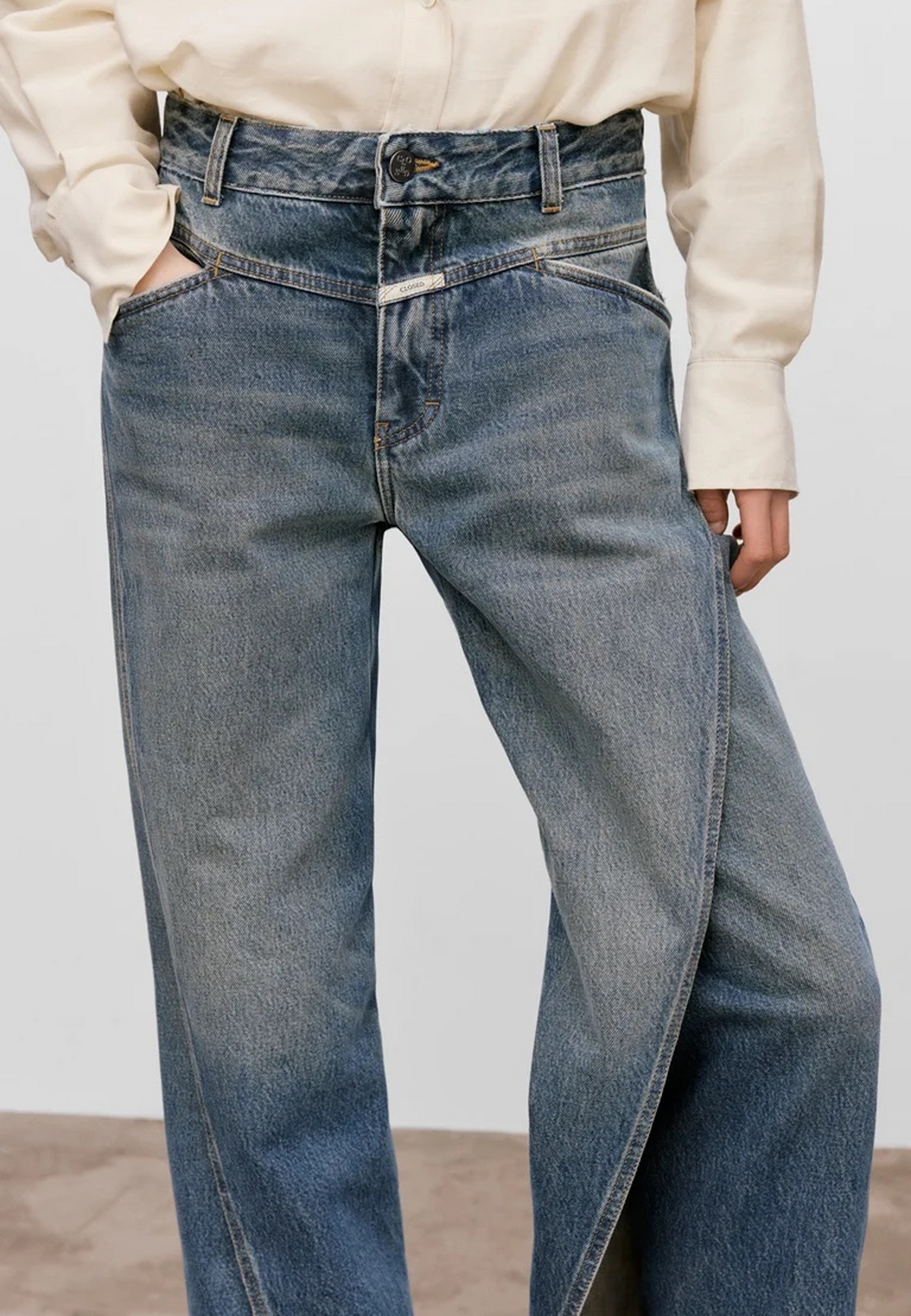 Cala-X Overlay Jeans | Dark Blue