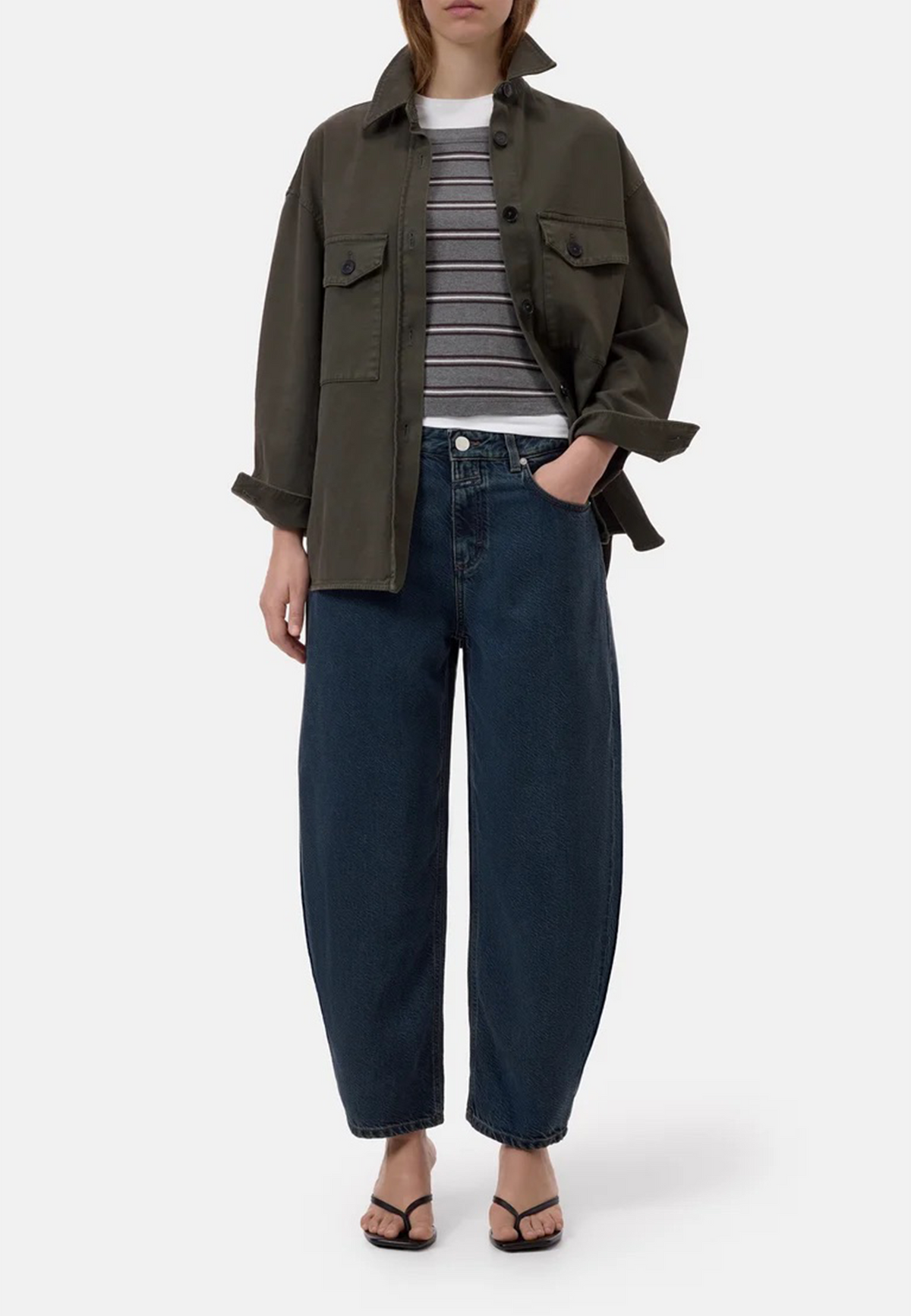 Jazzie Barrel Jeans | Dark Blue 6C