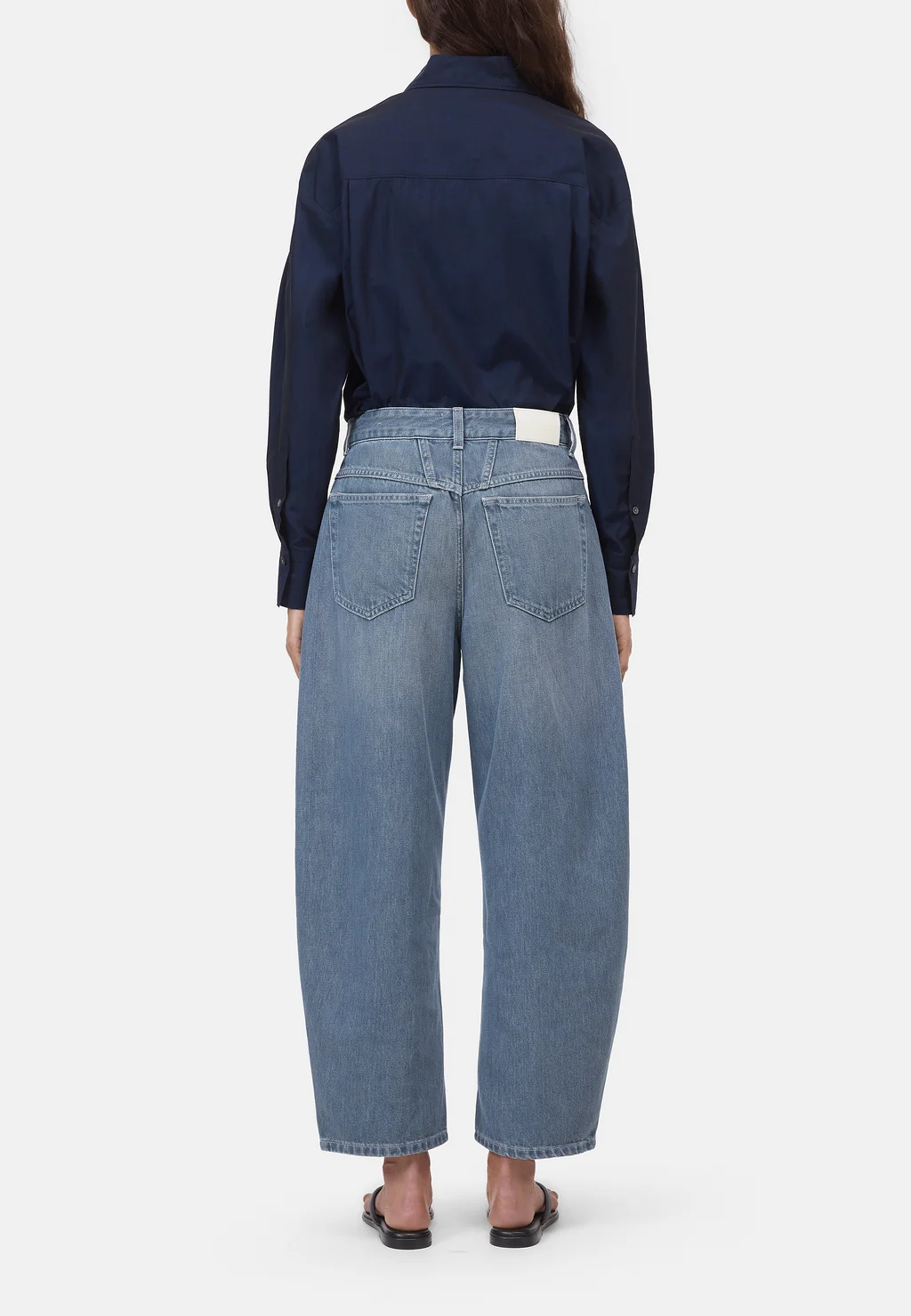 Jazzie Barrel Jeans |Â Mid Grey