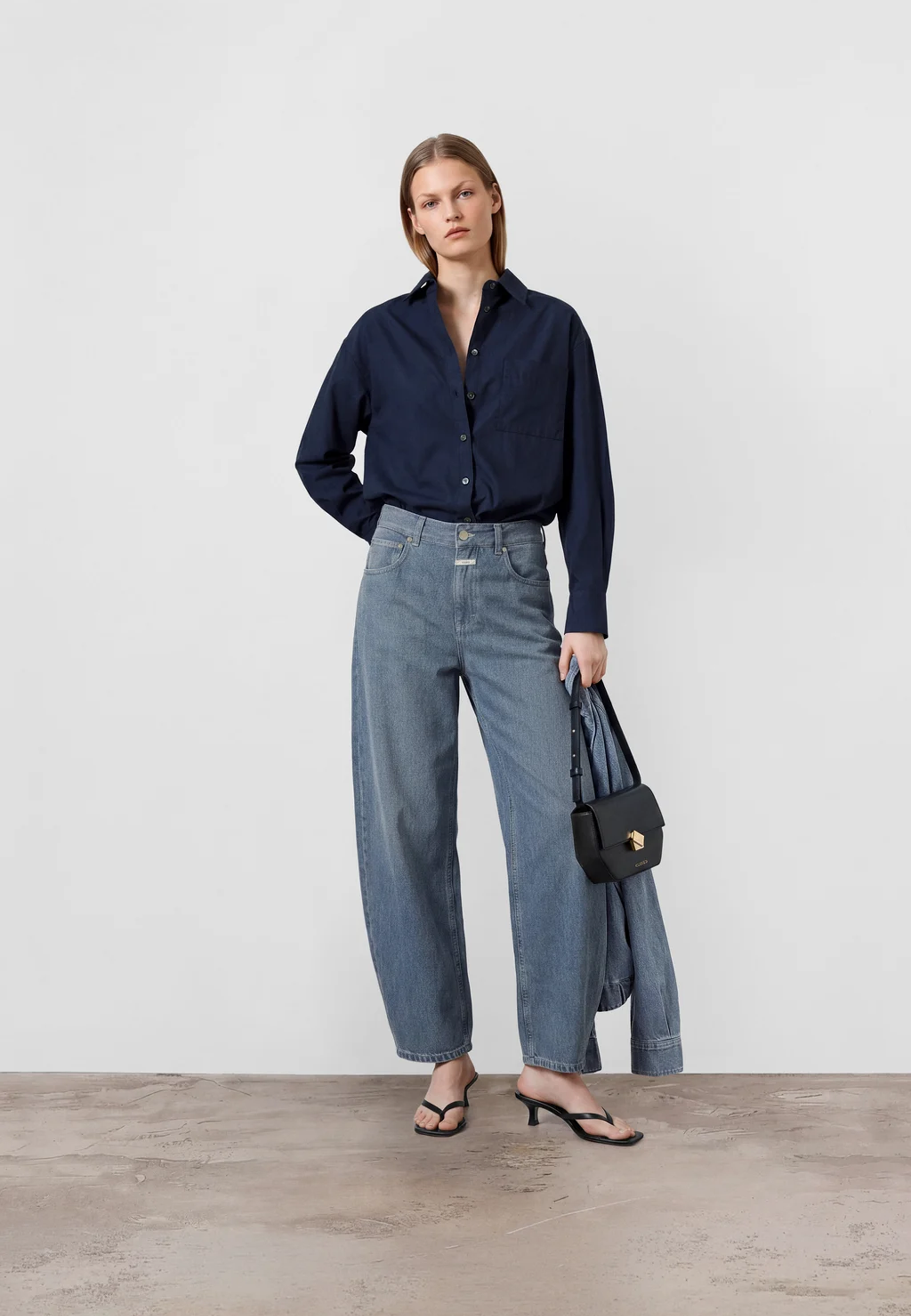 Jazzie Barrel Jeans |Â Mid Grey