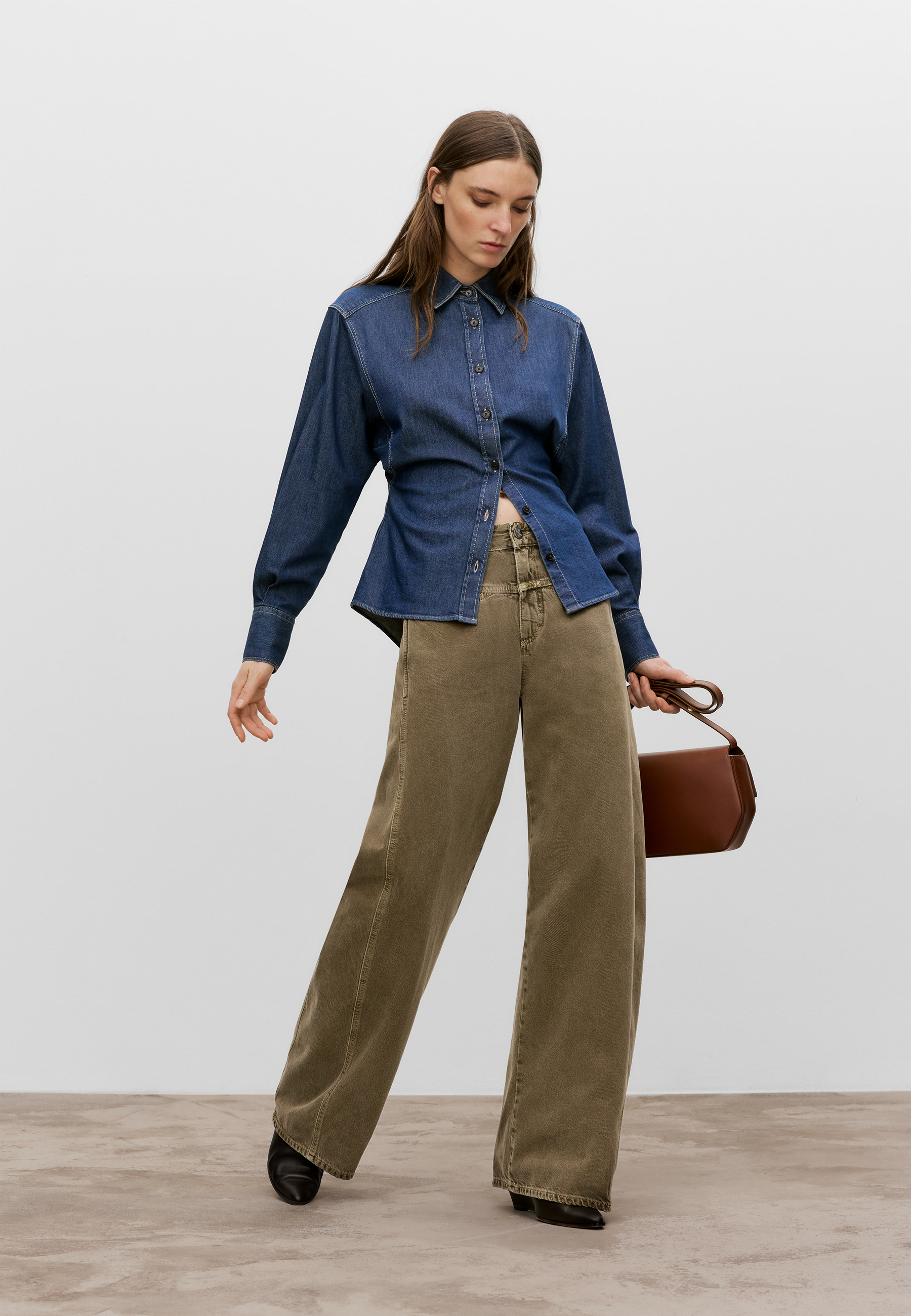 Tori-X Barrel Jeans | Toffee Brown