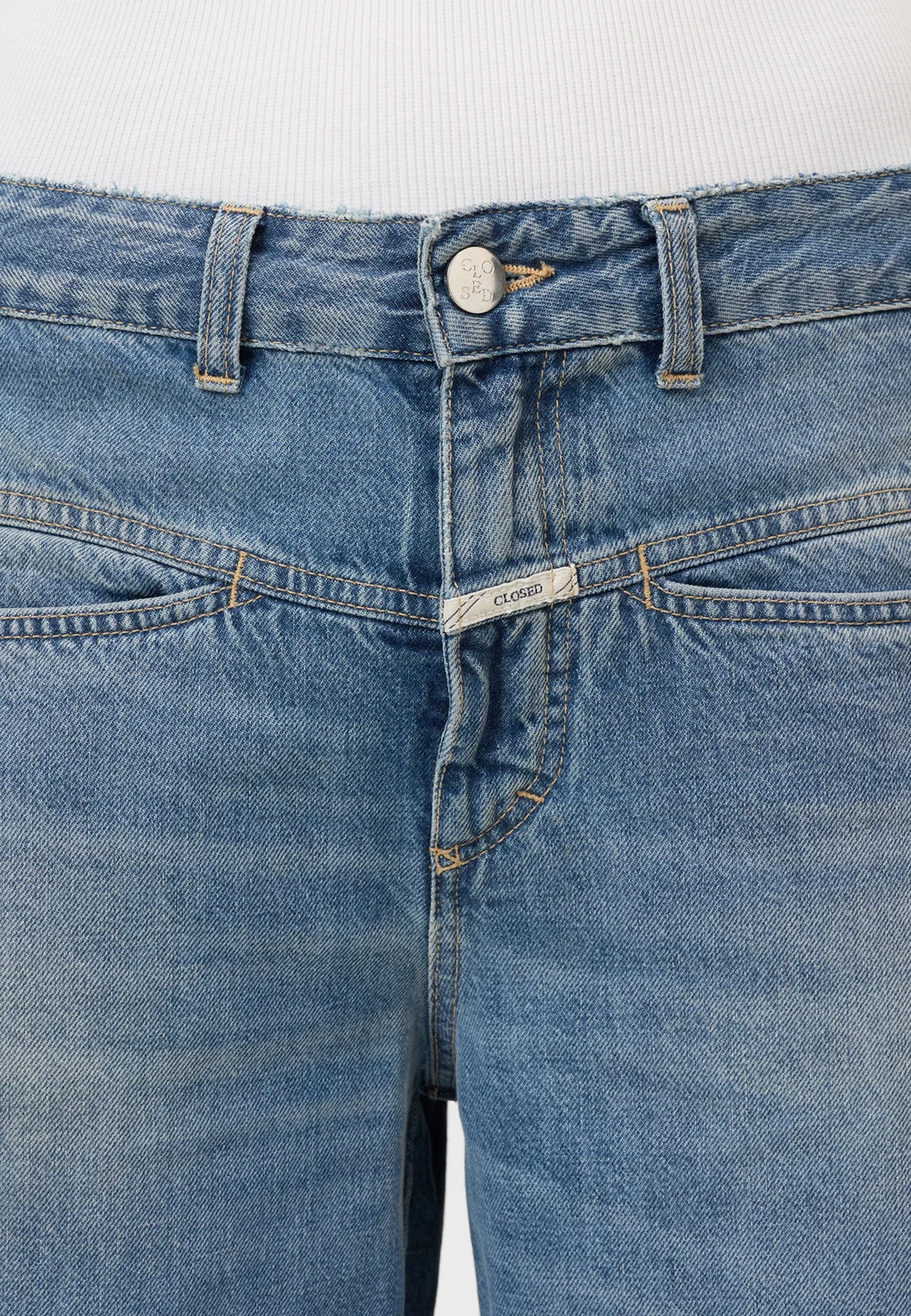 Tori-X Wide Leg Fit Jeans | Mid Blue