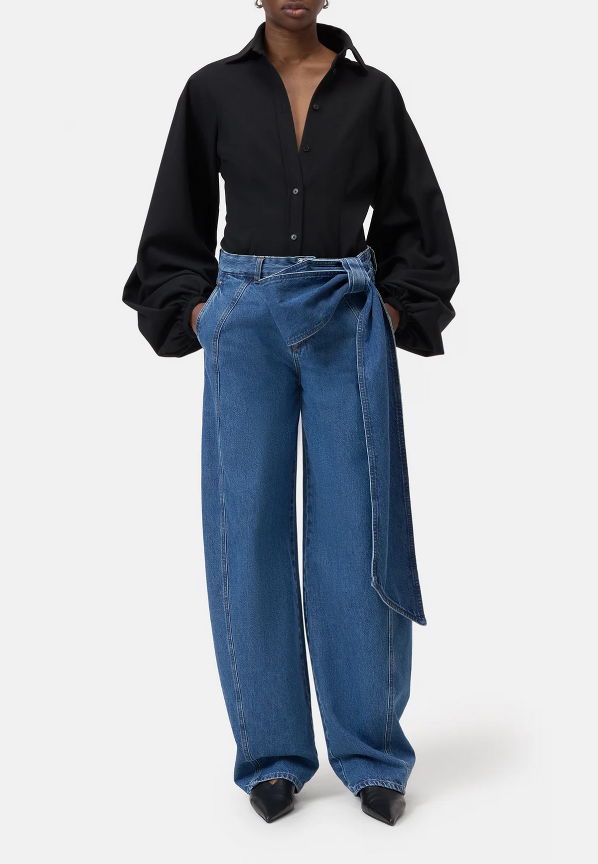 Wendy Wide Leg Jeans | Mid Blue