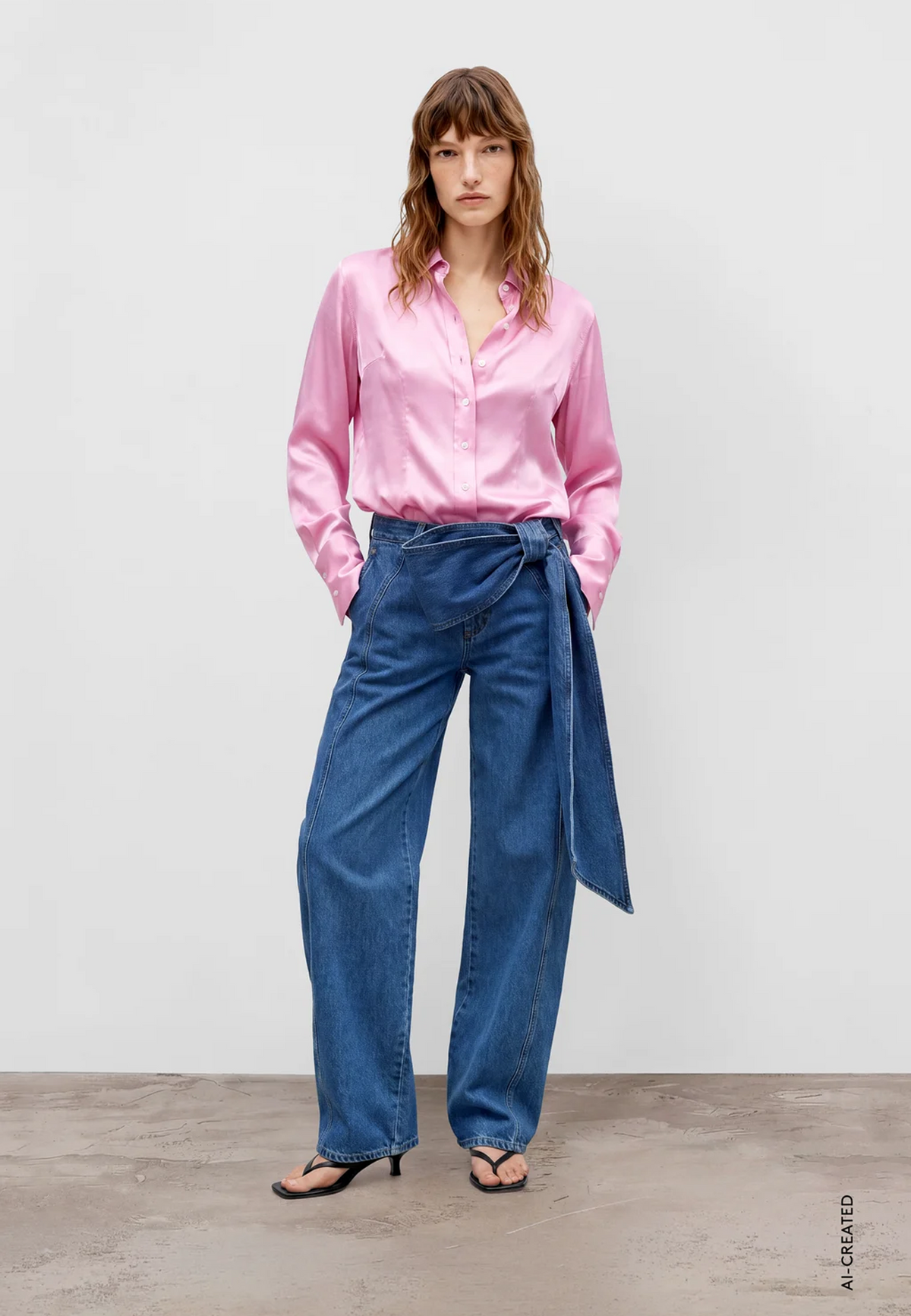 Wendy Wide Leg Jeans | Mid Blue
