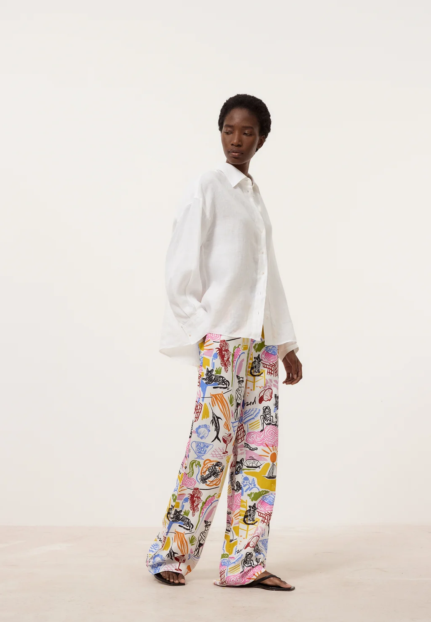 Winona Leinen Hose | Multi