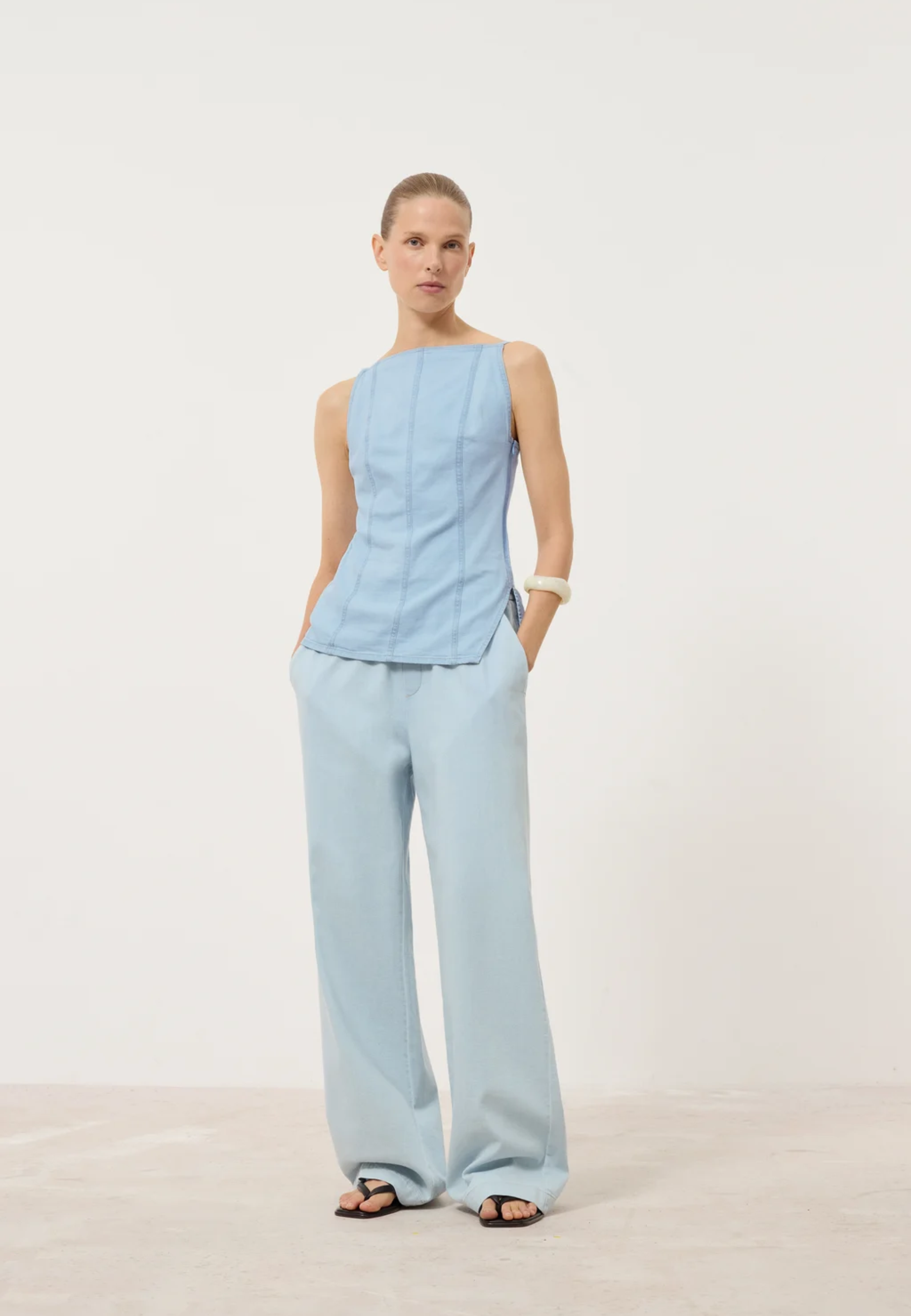 Winona Wide Leg Fit Jeans | Light Blue