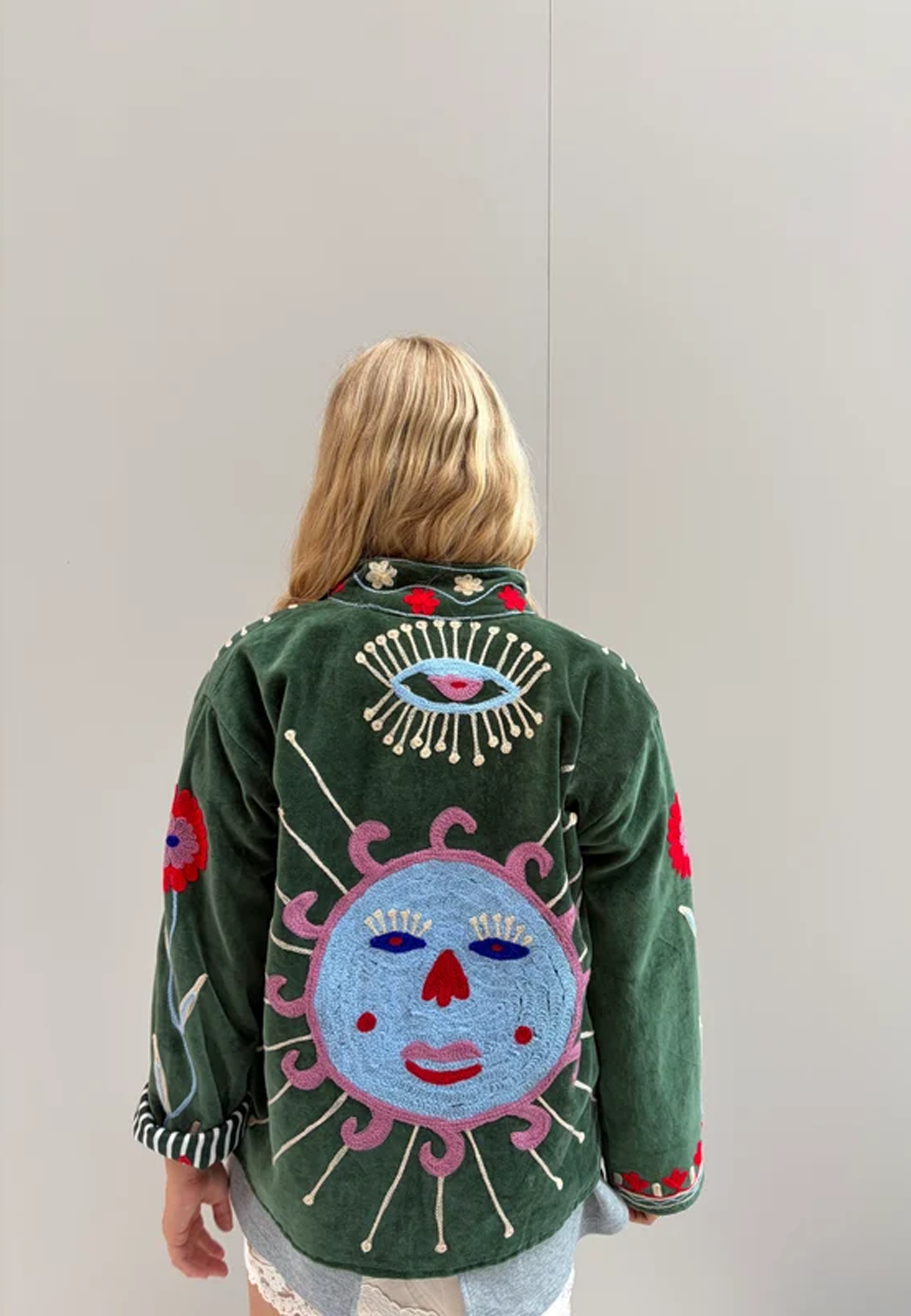 Brisa Embroidery Jacke | Green