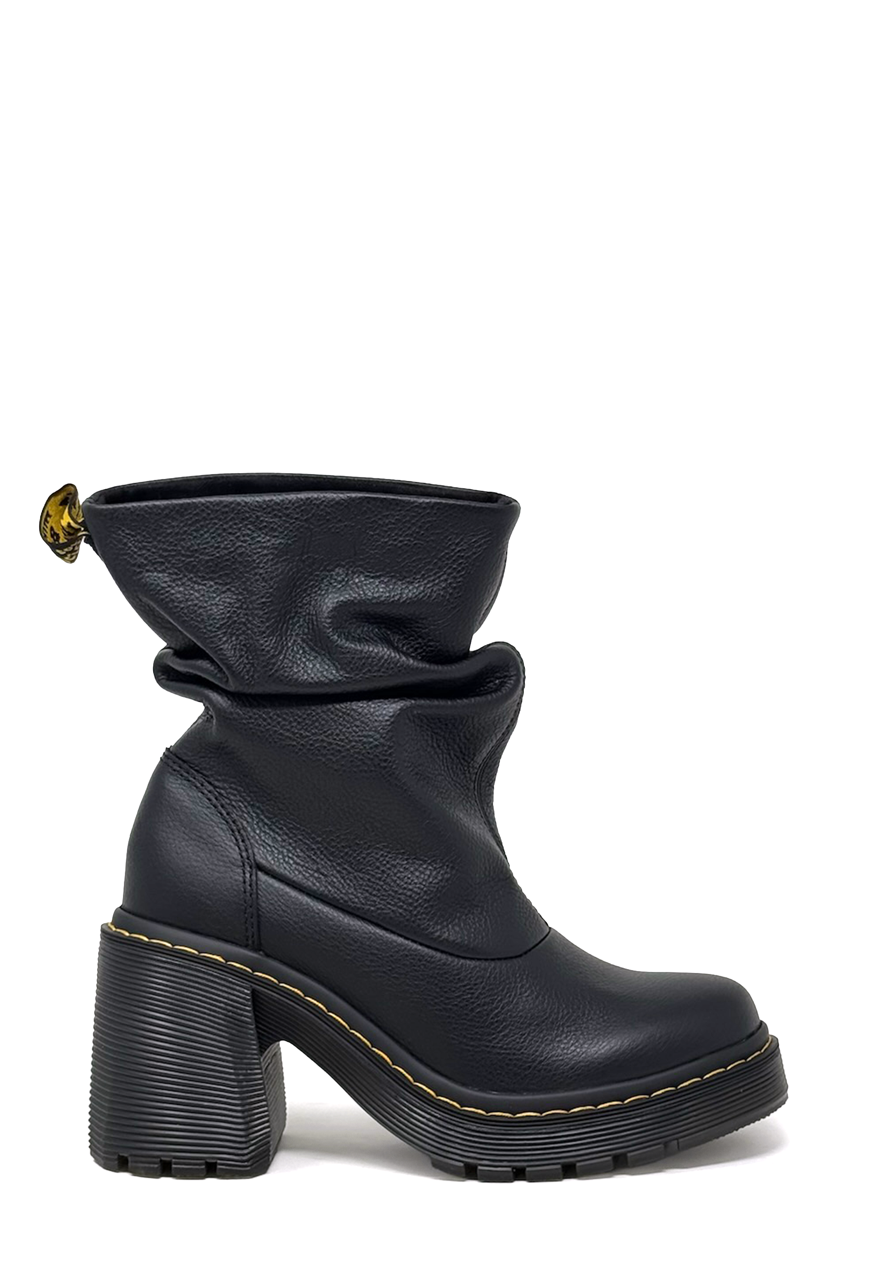 Kasey Low Heel Boot | Black Virginia