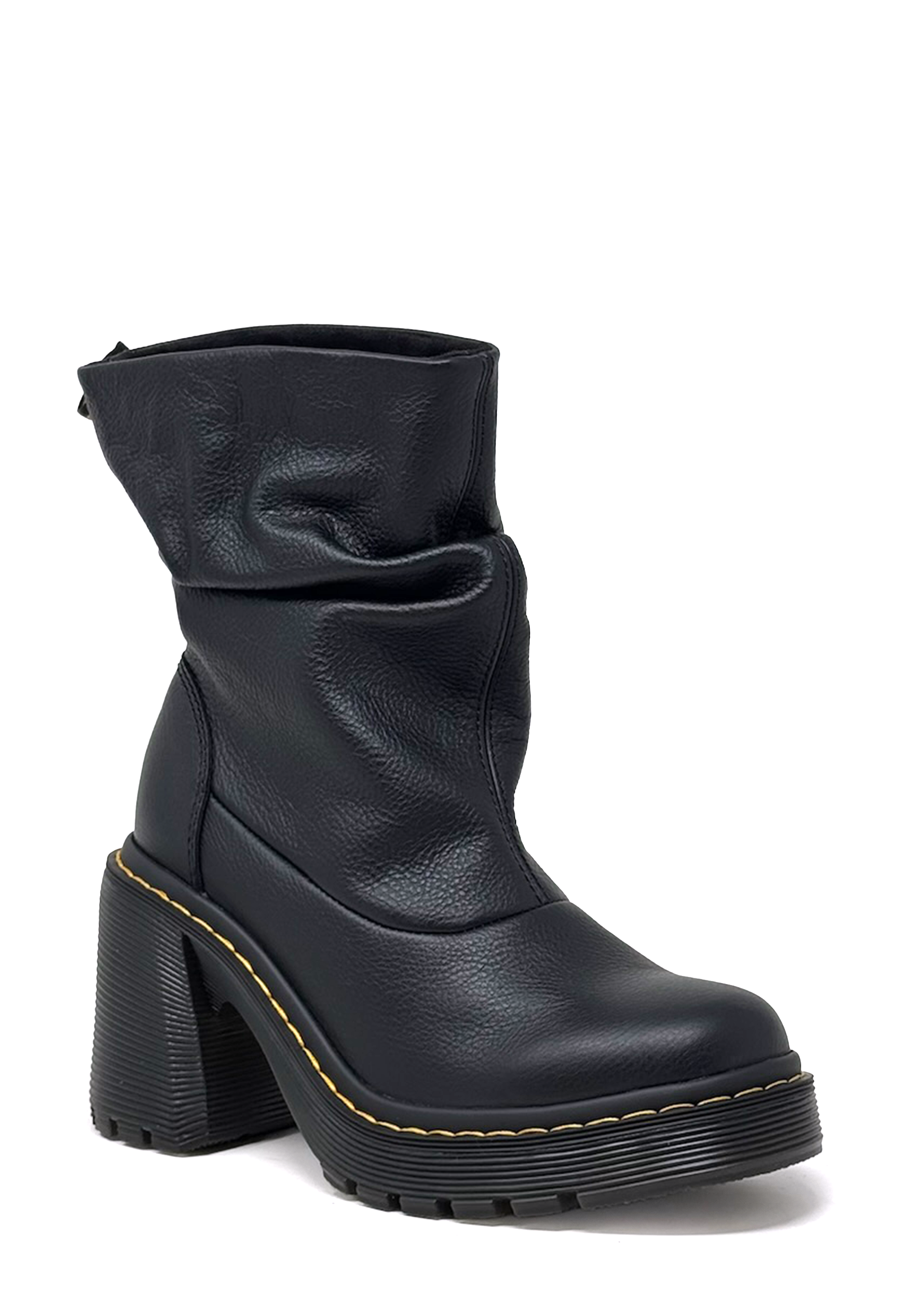 Kasey Low Heel Boot | Black Virginia