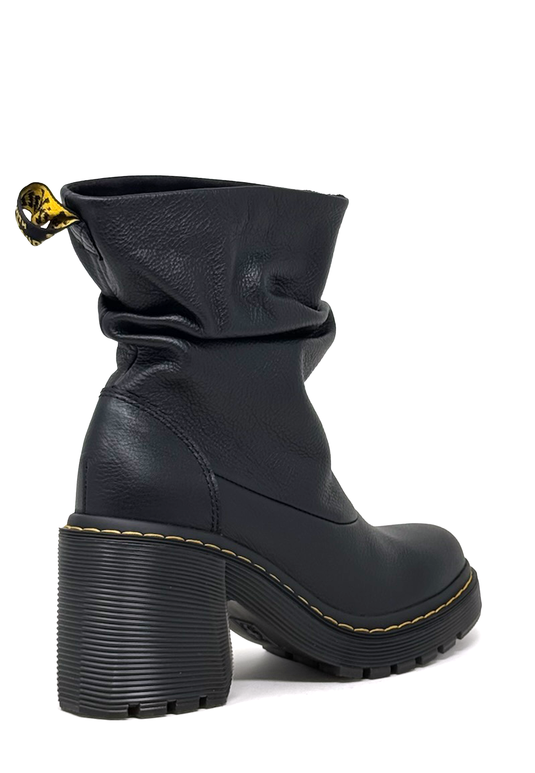 Kasey Low Heel Boot | Black Virginia