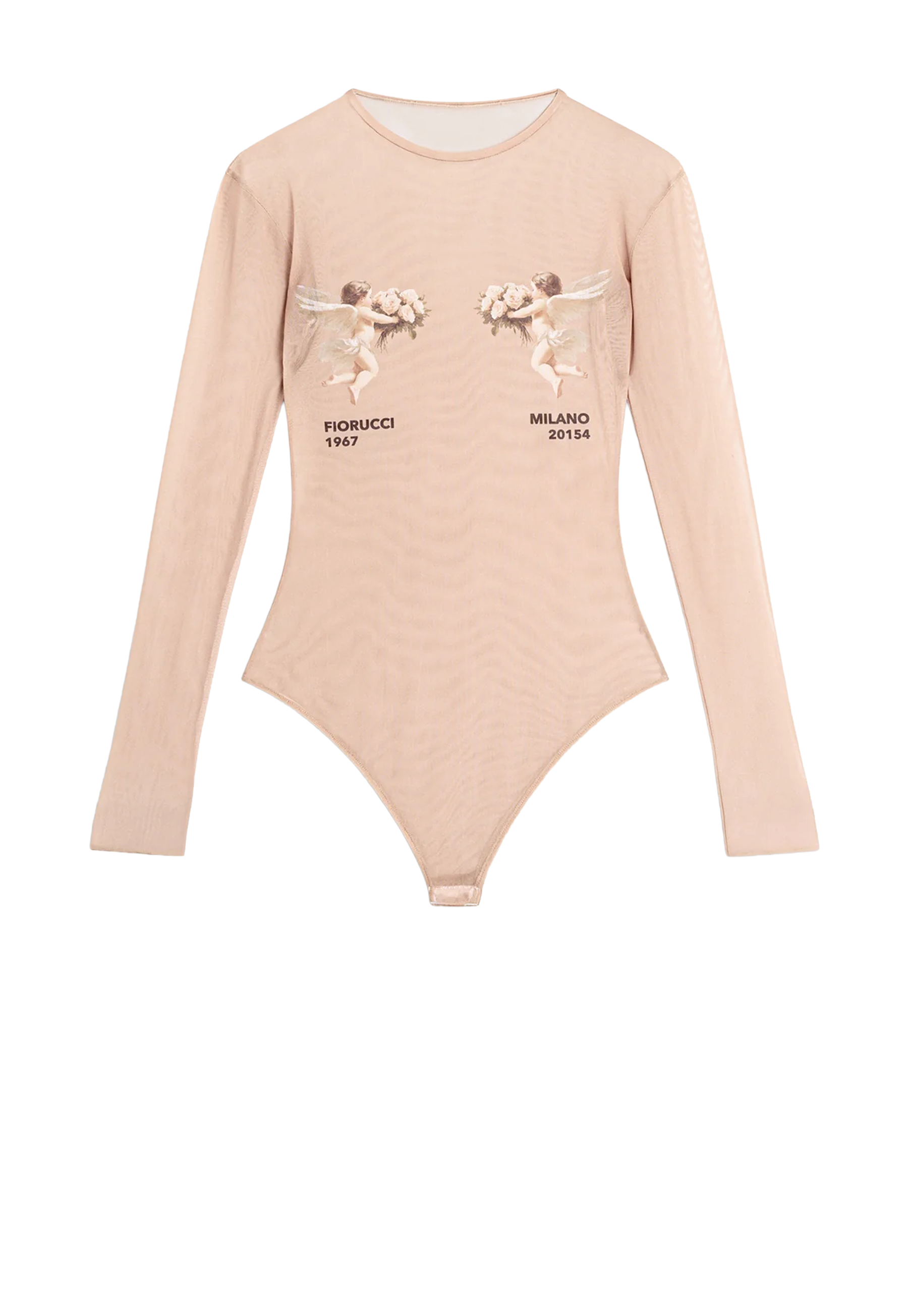 Dobbelt Engel Tyl Bodysuit | Nude