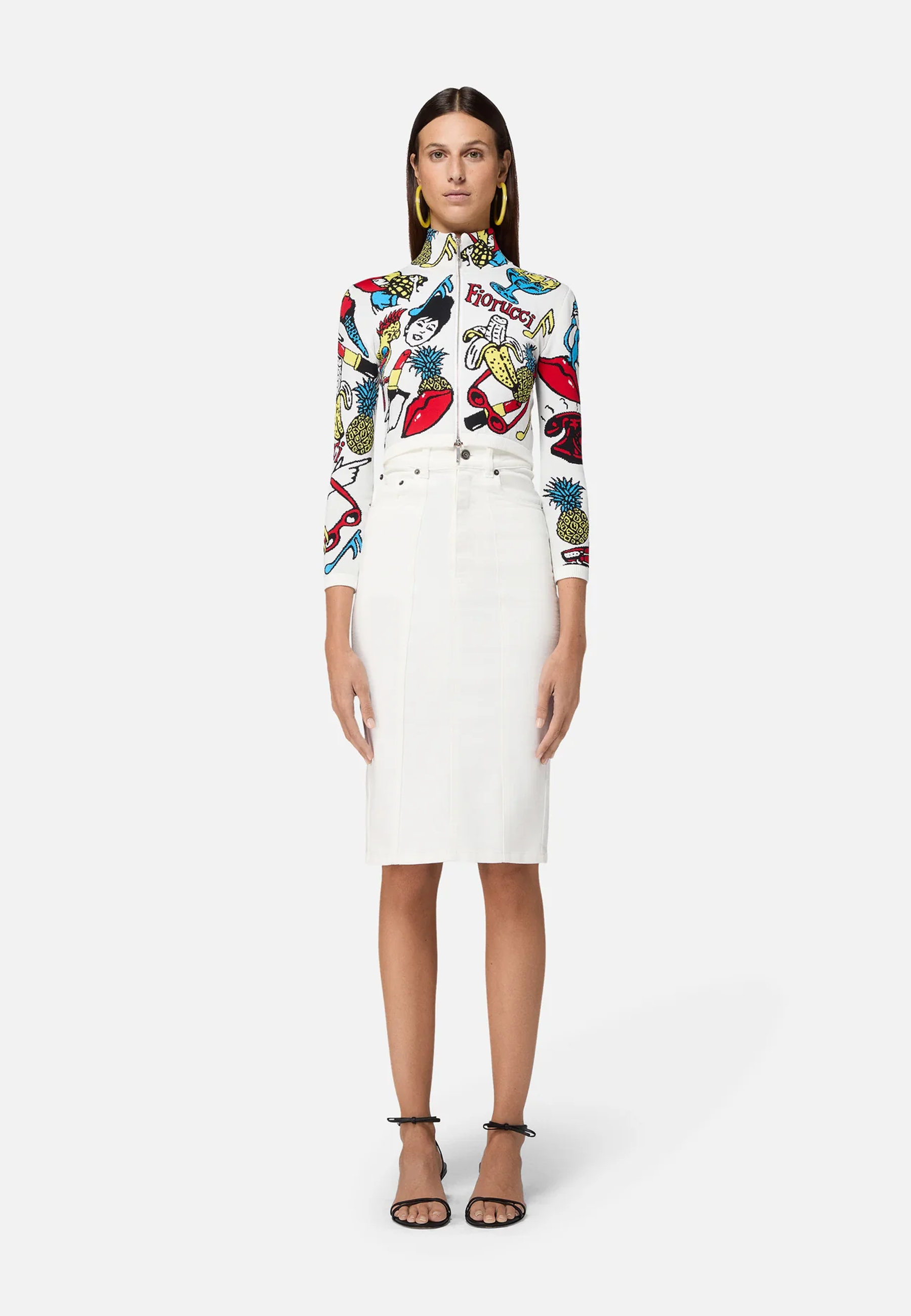 Double Heart Midirock | White