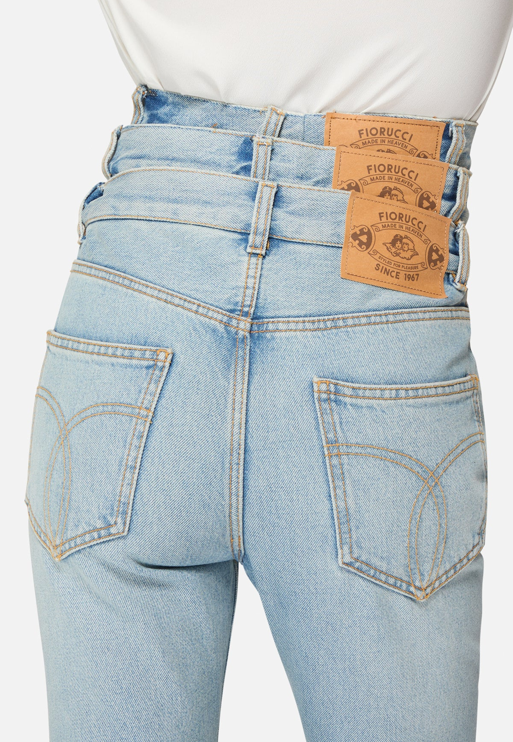 Triple Layer Flared Jeans |Â Light Blue