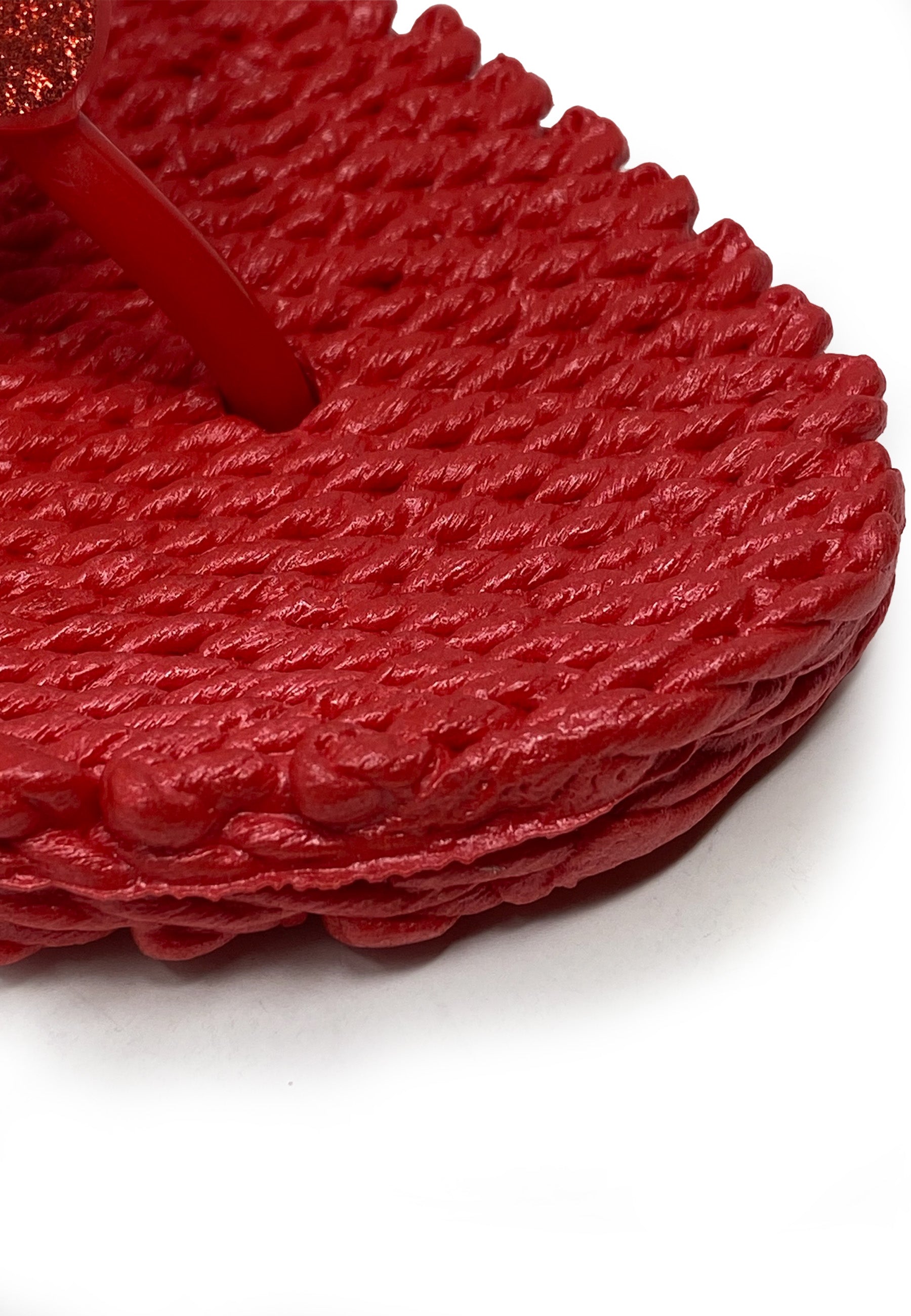 Cheerful 01 toe separator sandal | Deep Red