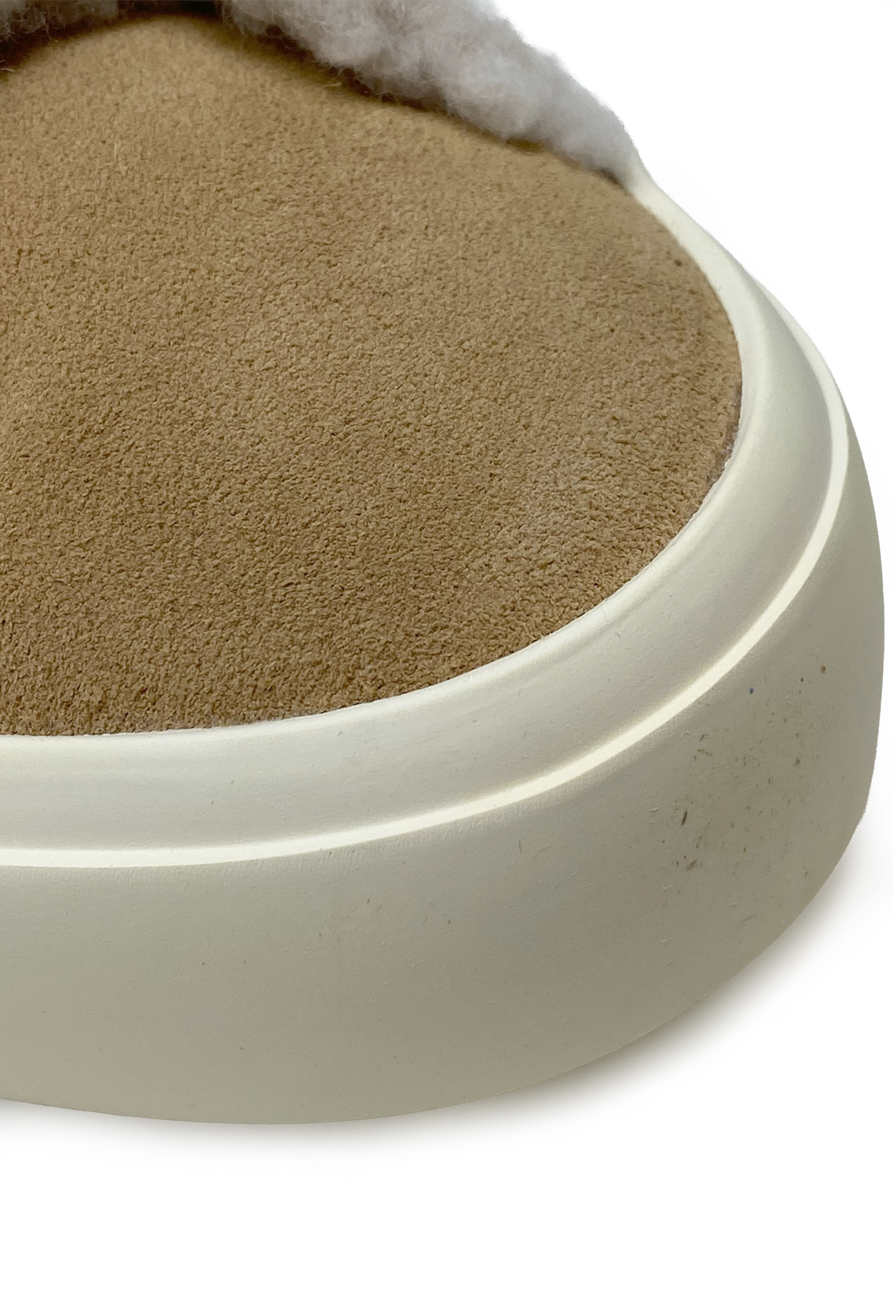 Lammeskindssneaker med velcro | Beige