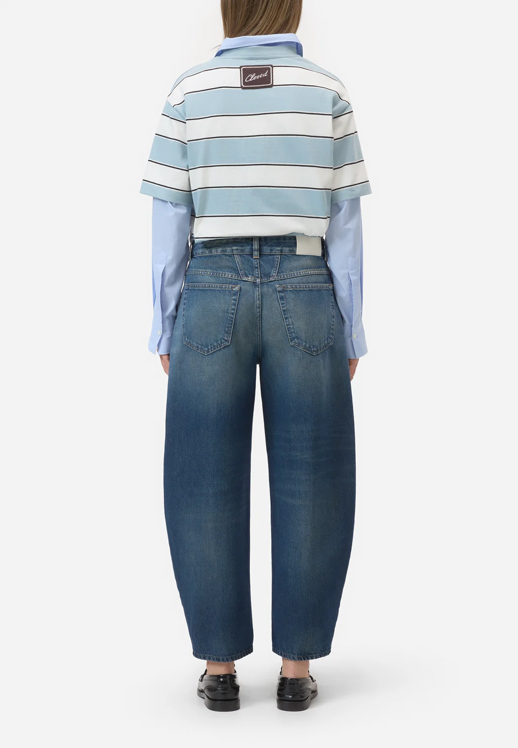 Jazzie Barrel Jeans | Dark Blue 4T