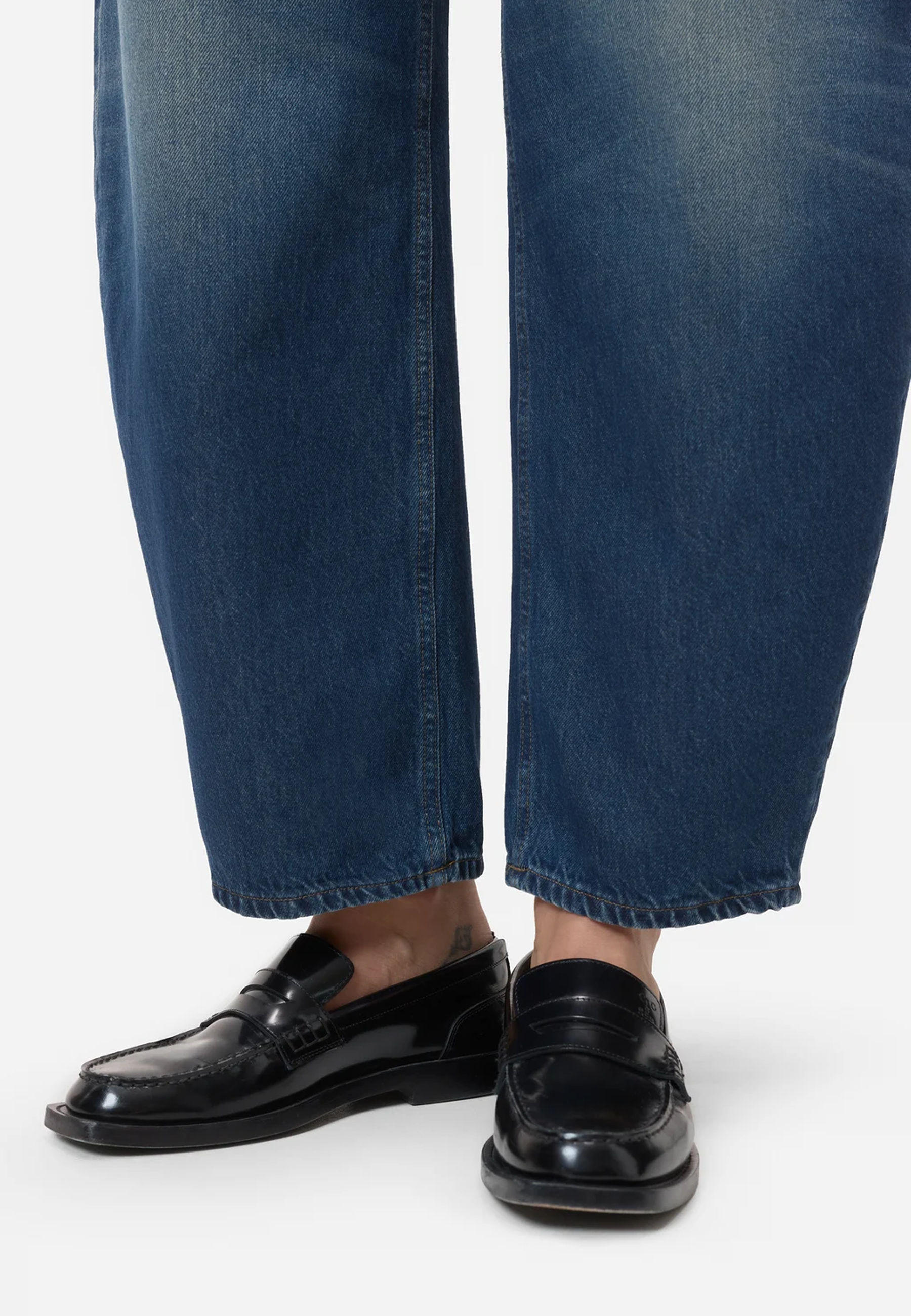 Jazzie Barrel Jeans | Dark Blue 4T